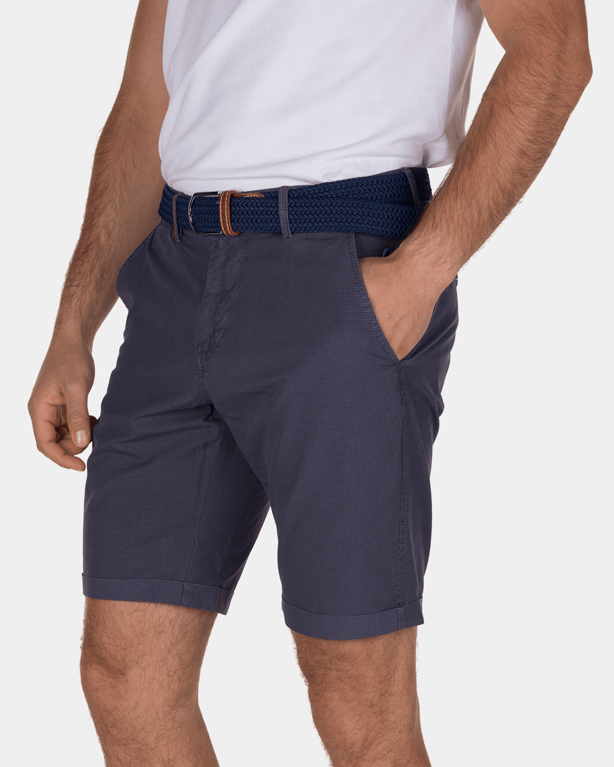 Short chino en coton Hamilton - Arkron Blue