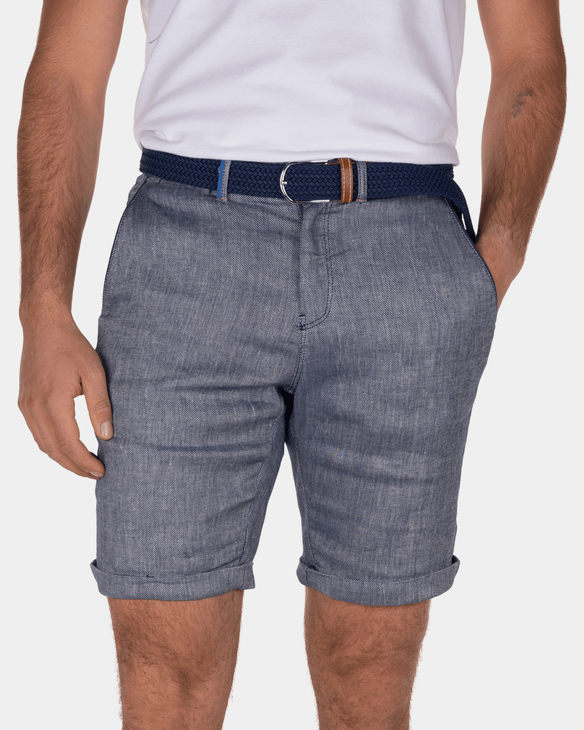 Kurz geschnittene Chinos Walton - Kind Navy