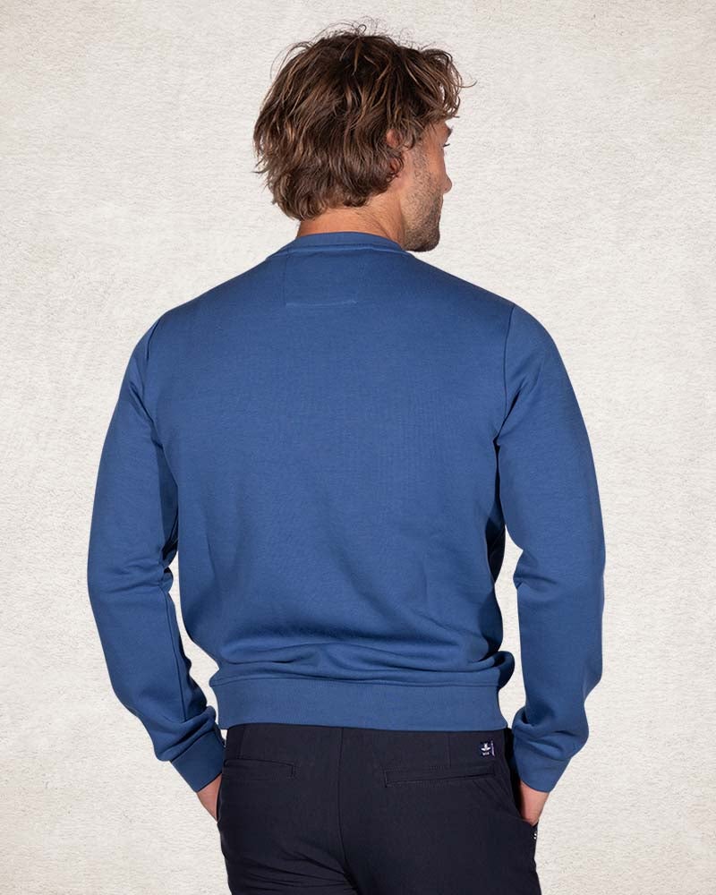 Blauw sweater - Lead Blue