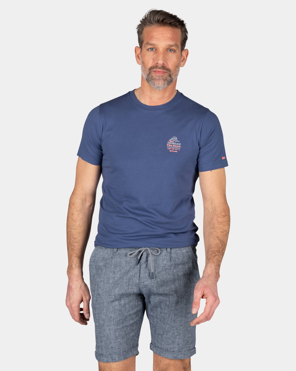 T-shirt met ronde hals - Dusk Navy