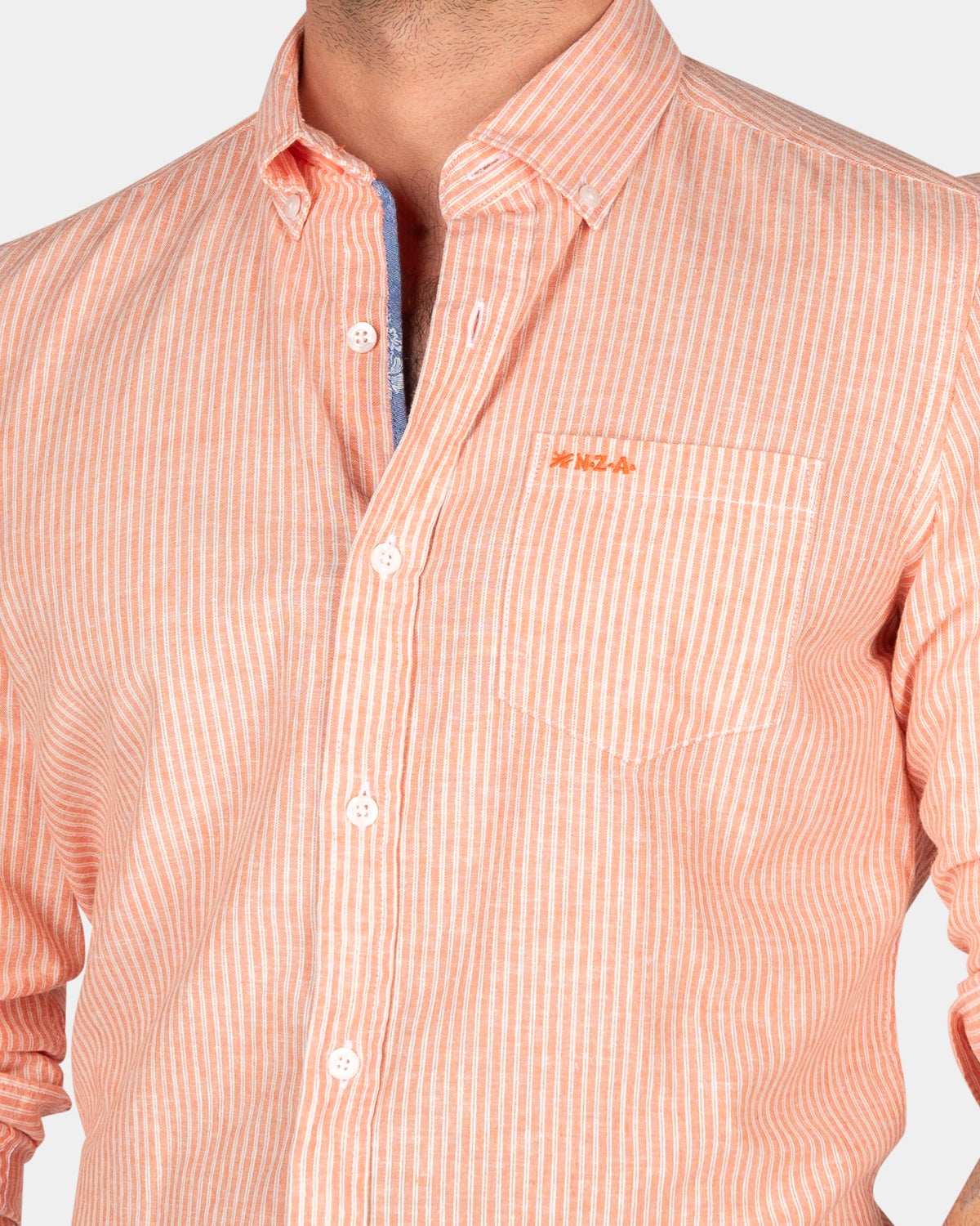 Camisa de lino naranja - Golden Orange