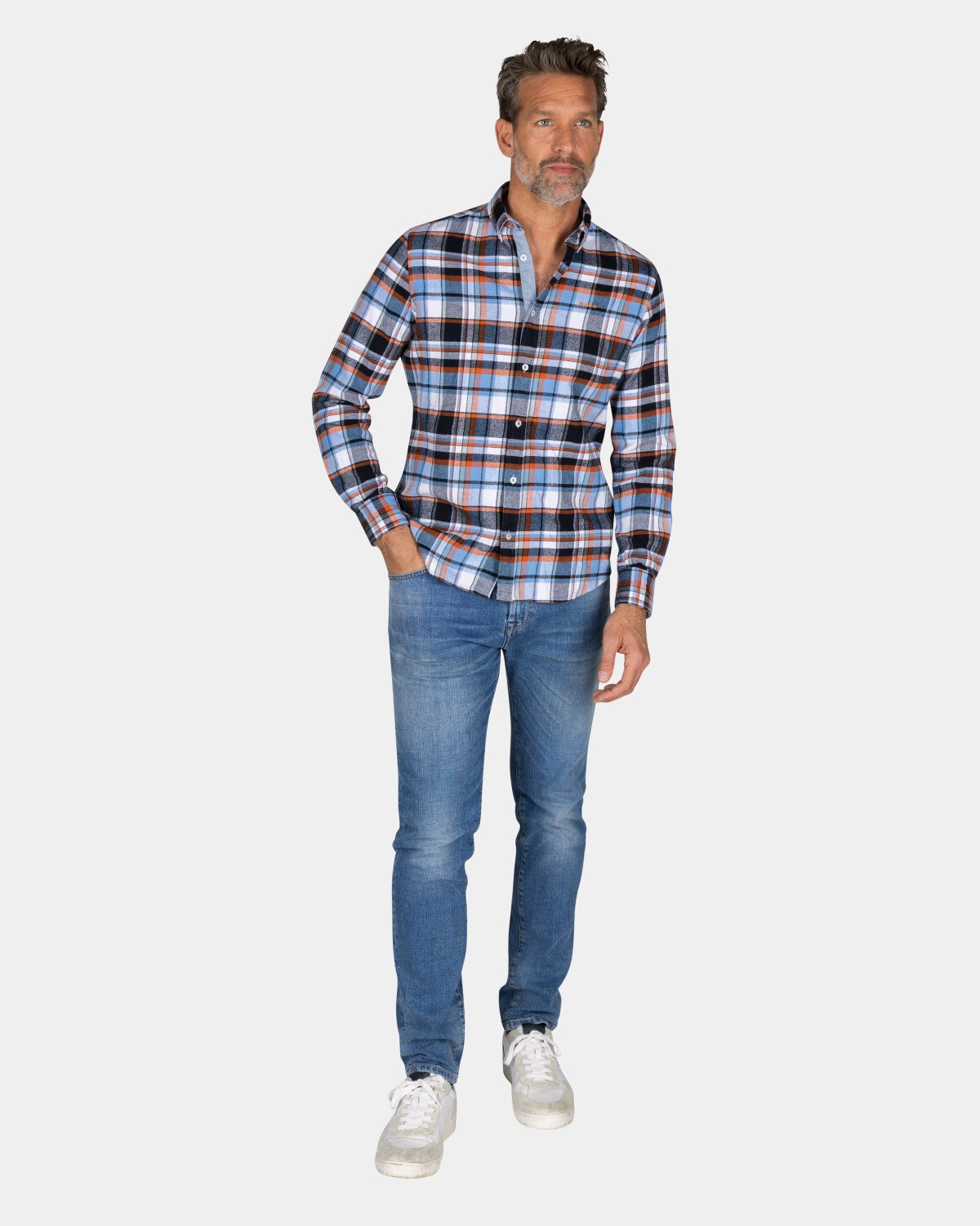 Multicolour checked shirt - Ecru Multi Colour