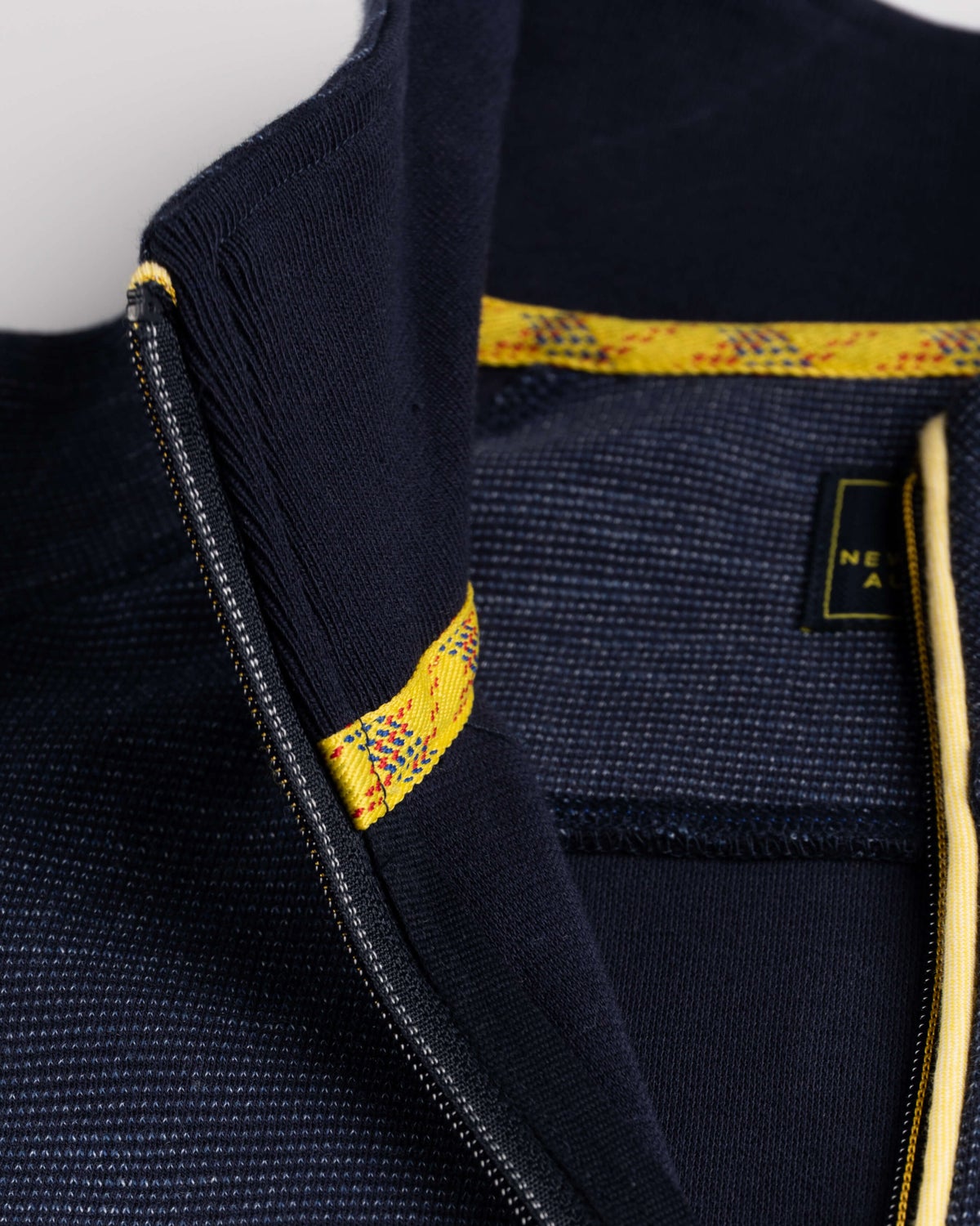 Travers-Pullover mit halbem Reißverschluss - Ink Navy