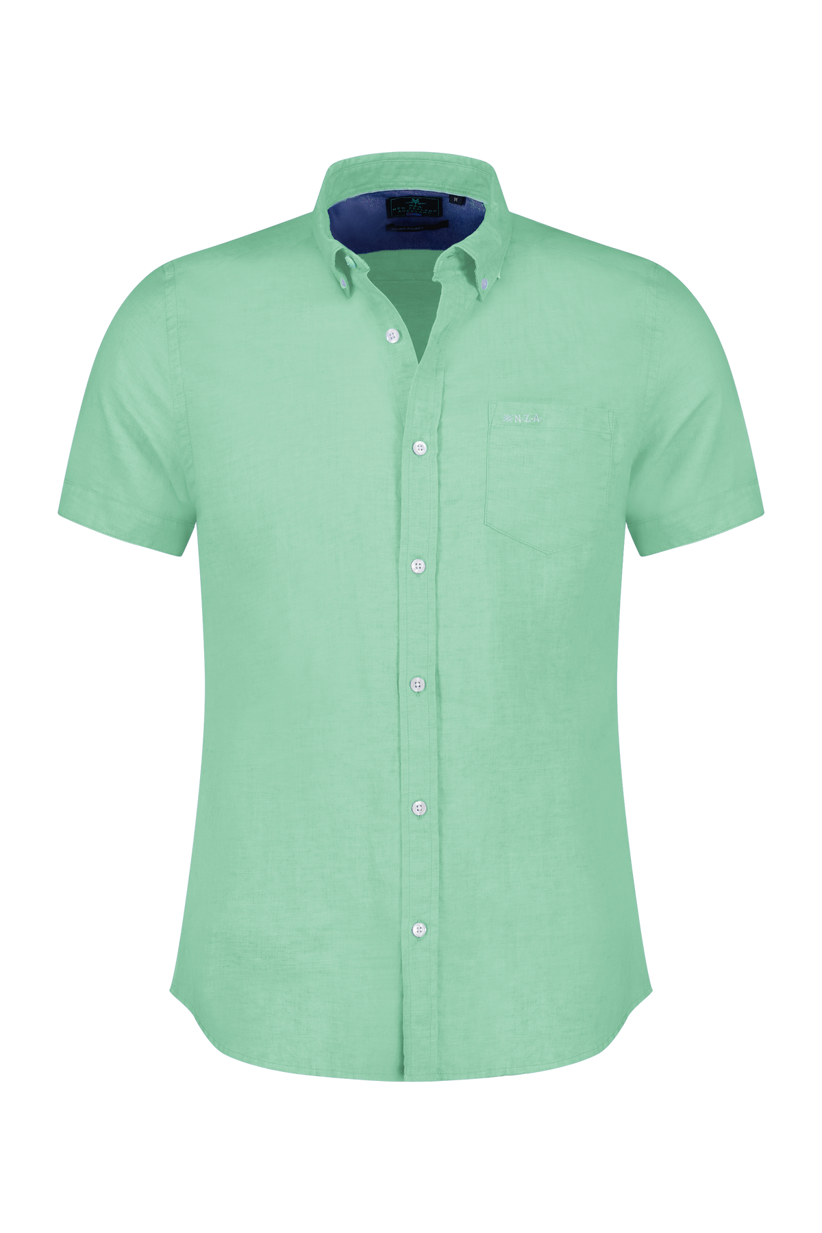 Chemise unie manches courtes - Teal Green