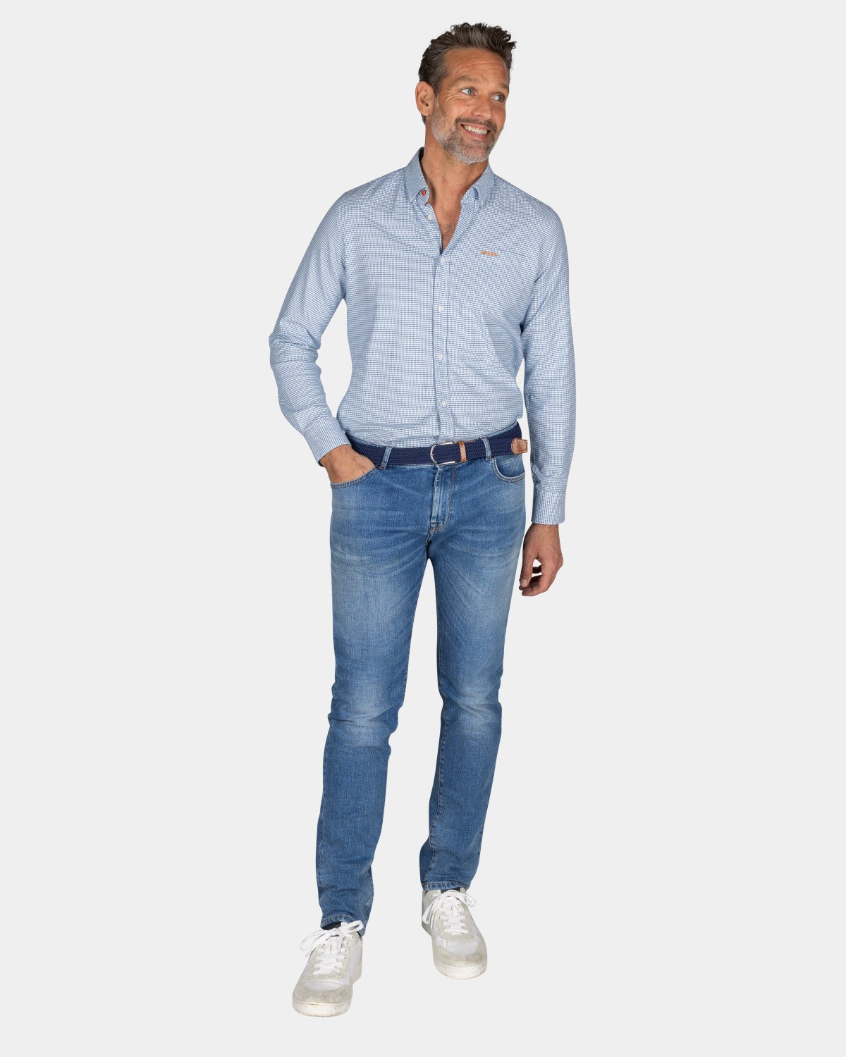 Camisa de franela celeste - Light Blue