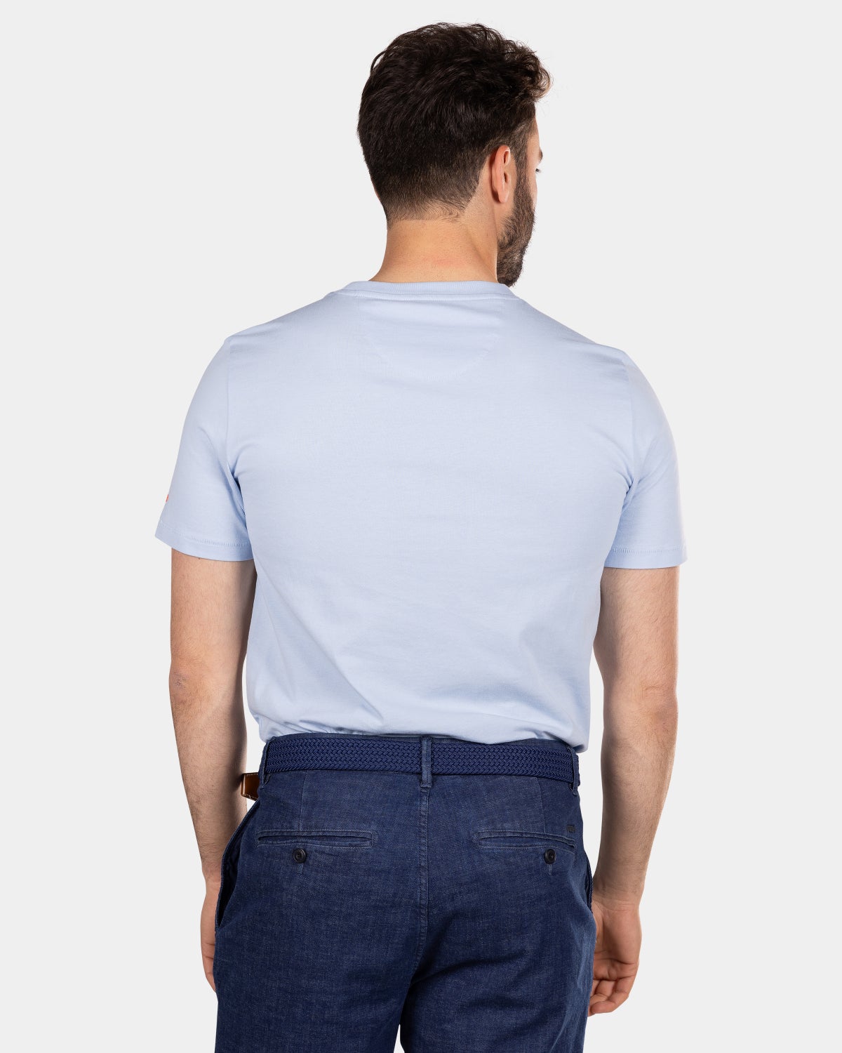 Camiseta de algodón con logo - Rhythm Blue