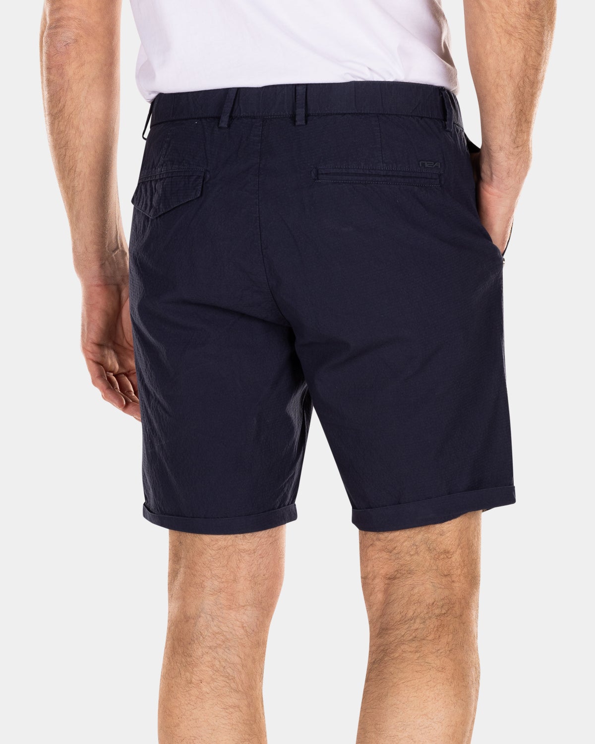 Chino court en coton - Traditional Navy