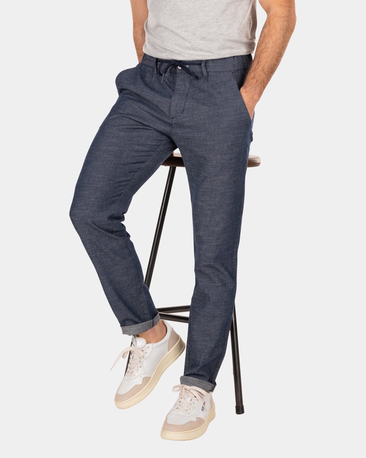 Navy cotton chino  - Traditional Navy
