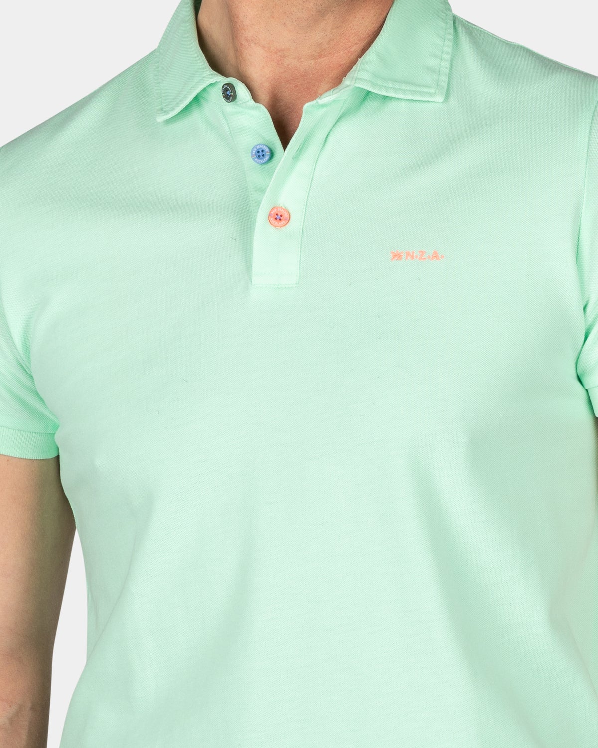 Polo liso de algodón - Teal Green