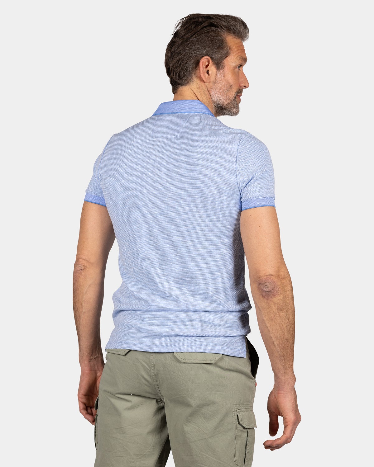 Plain polo made of durable material - Bed Blue
