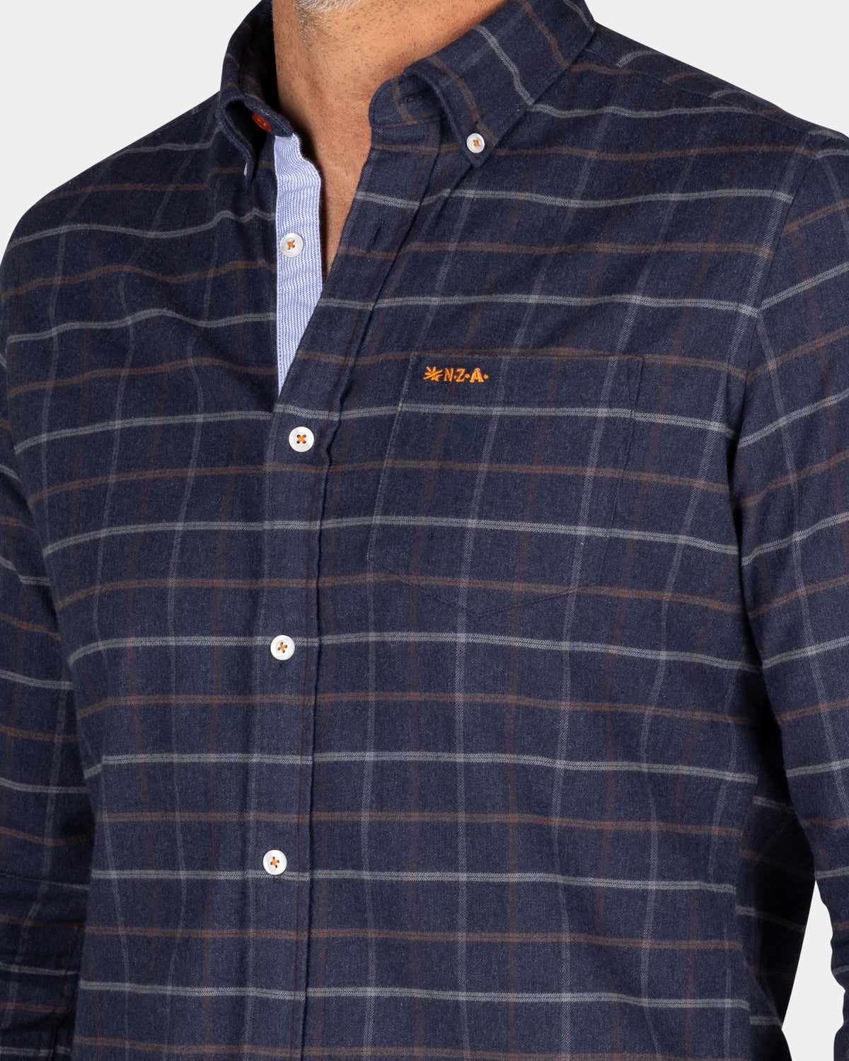 Chemise à carreaux bleu marine - Autumn Navy