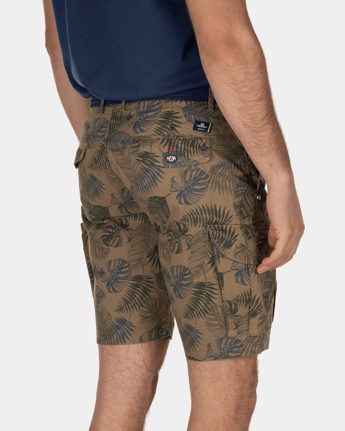 Shorts mit Palmerston-Print - Tobacco Brown