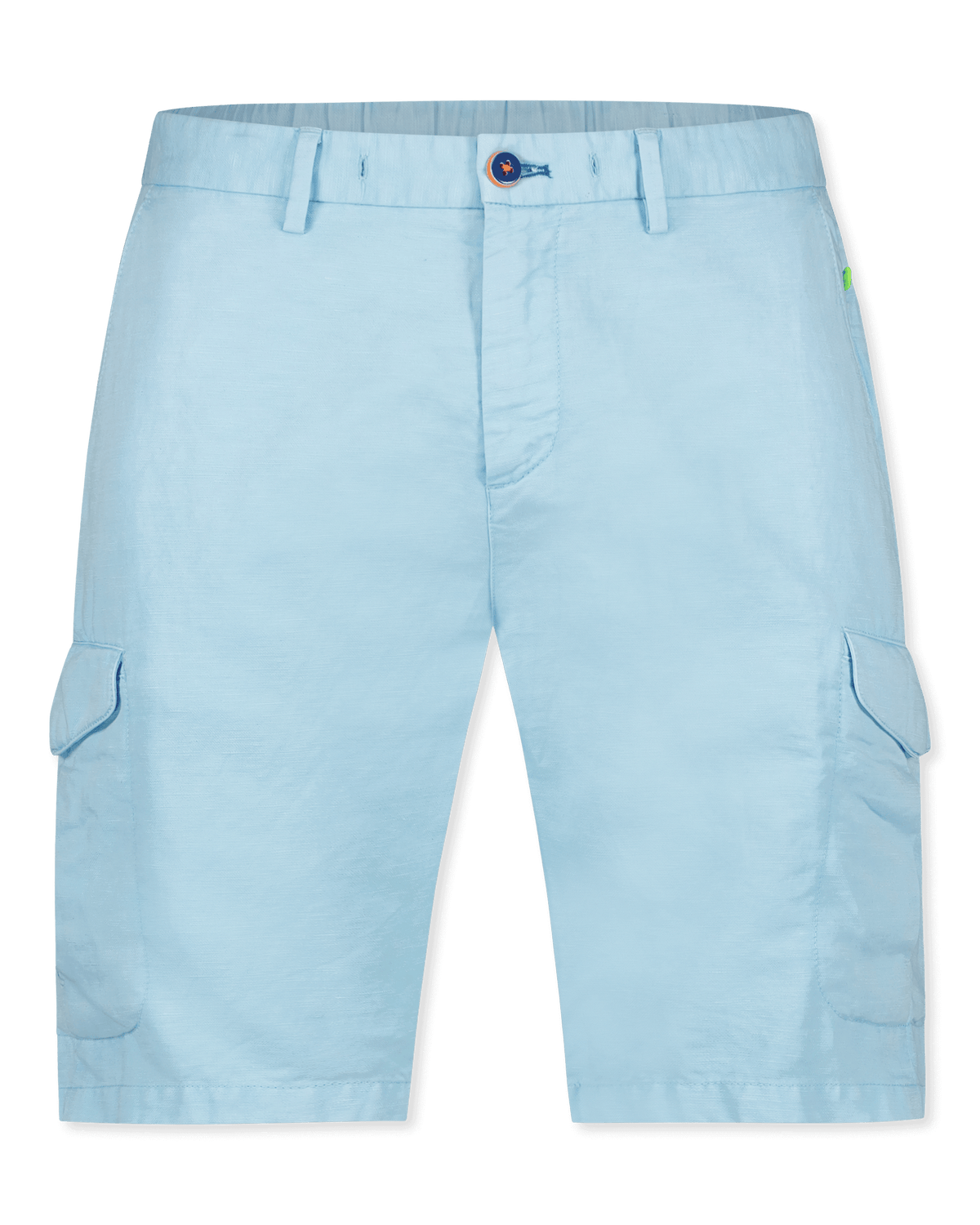 Short cargo en lin Luitpold - Lagune Blue