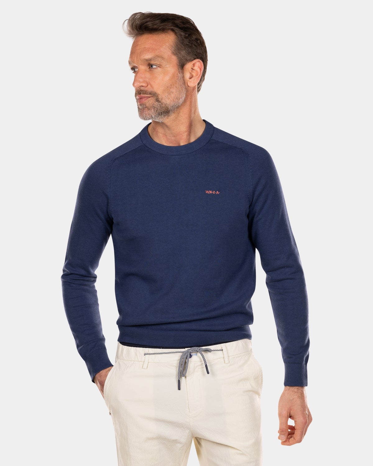 Pullover mit Rundhalsausschnitt - Dusk Navy