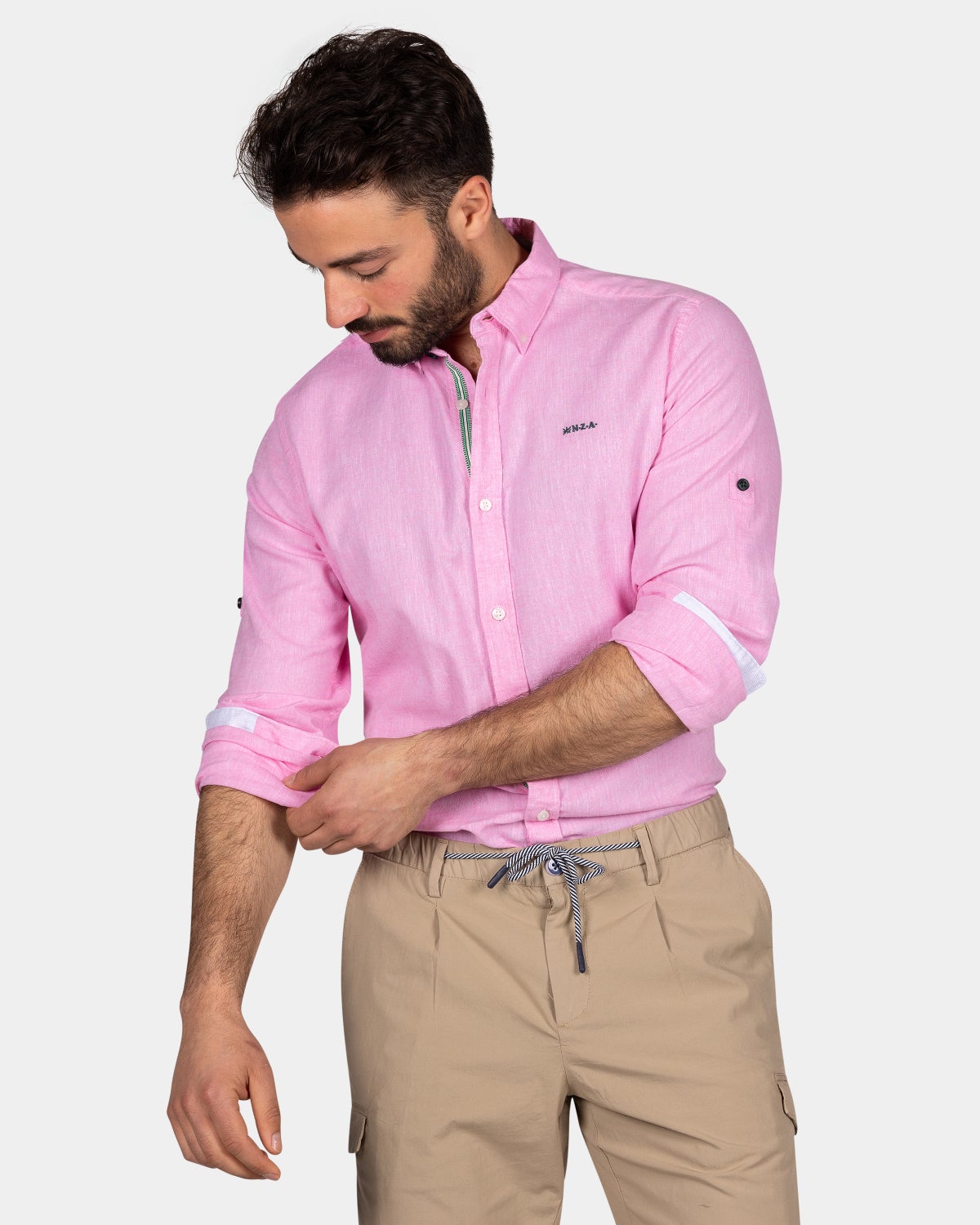 Chemise unie aux couleurs vives - Bright Pink