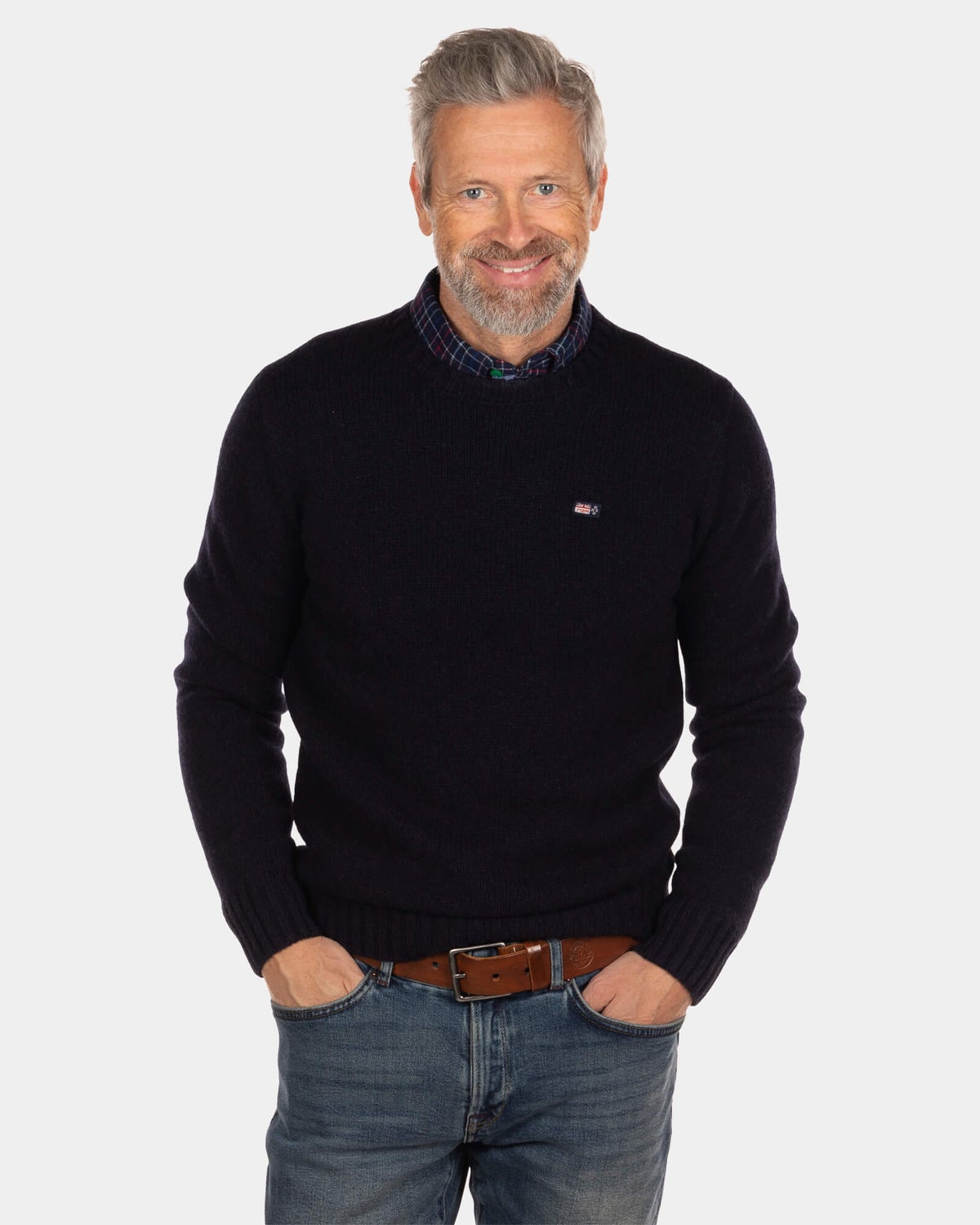 Pullover mit Rundhalsausschnitt Stag - Steady Navy