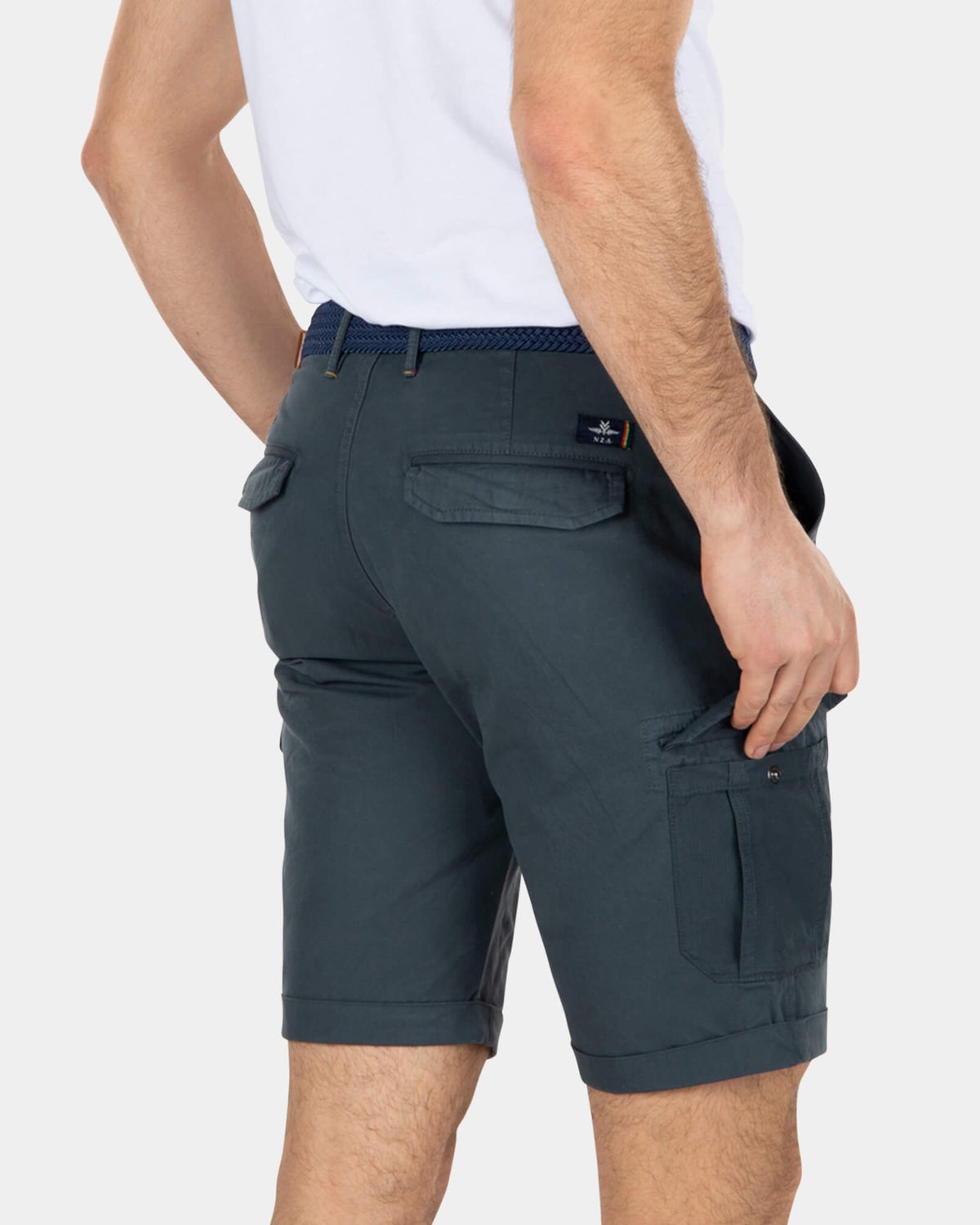 Shorts cargo de algodón resistente - Green Grey