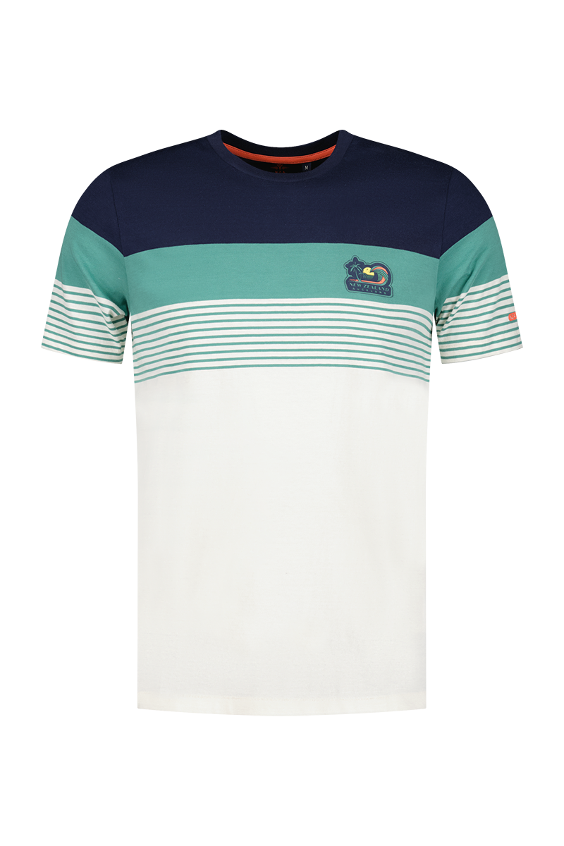 Katoenen t-shirt met ronde hals - Cream