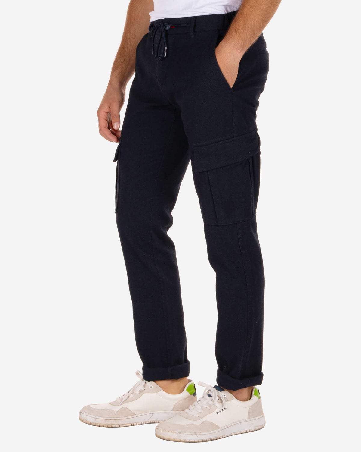 Napier Relaxed Dobby chino pants - Reef Navy