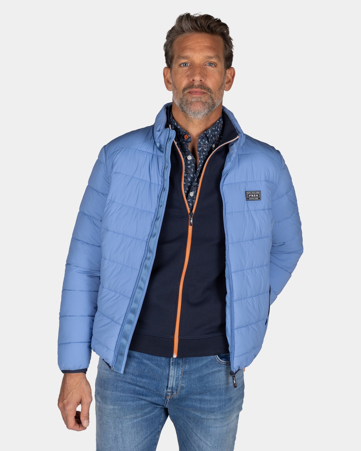 Blue padded jacket - Frozen Blue