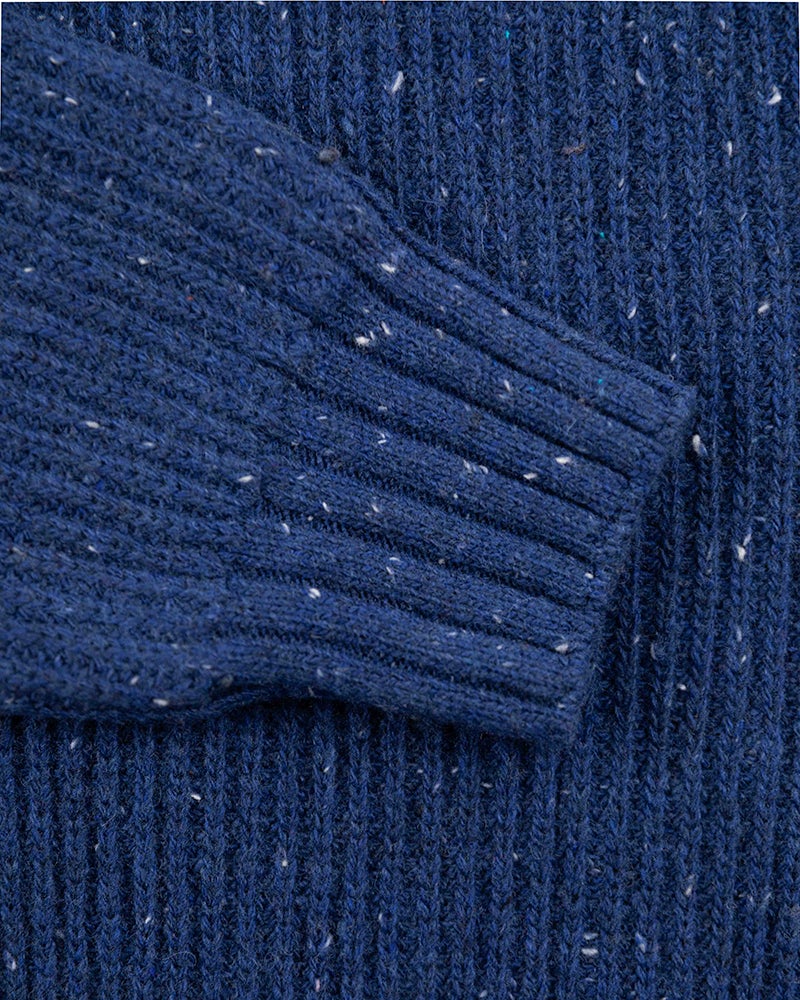 Strickjacke aus Baumwolle und Wolle - Bright Water Blue