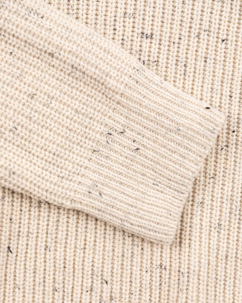 Cotton wool half zip pullover - Milky Ecru | NZA New Zealand Auckland