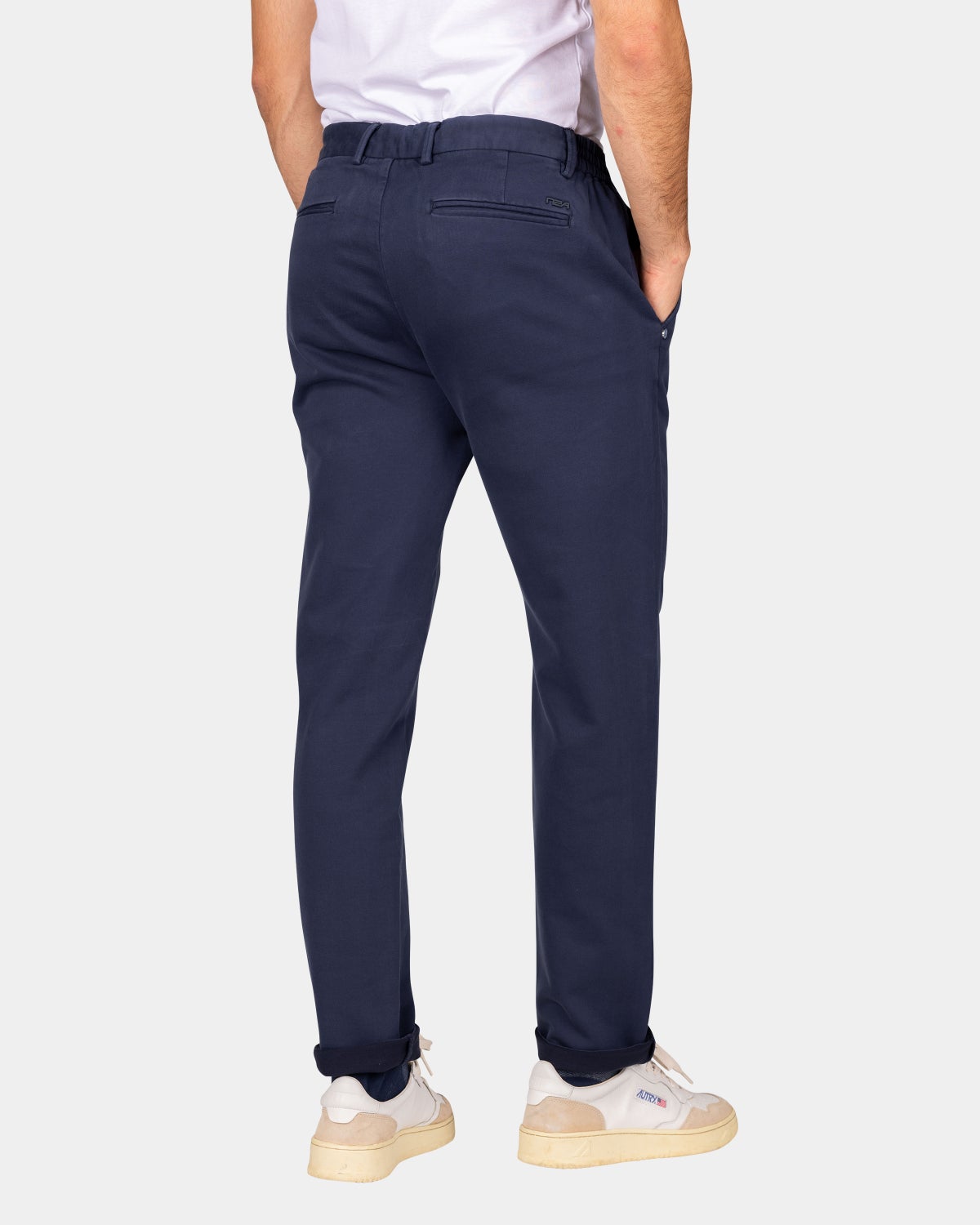 Dark blue jersey chino - Autumn Navy