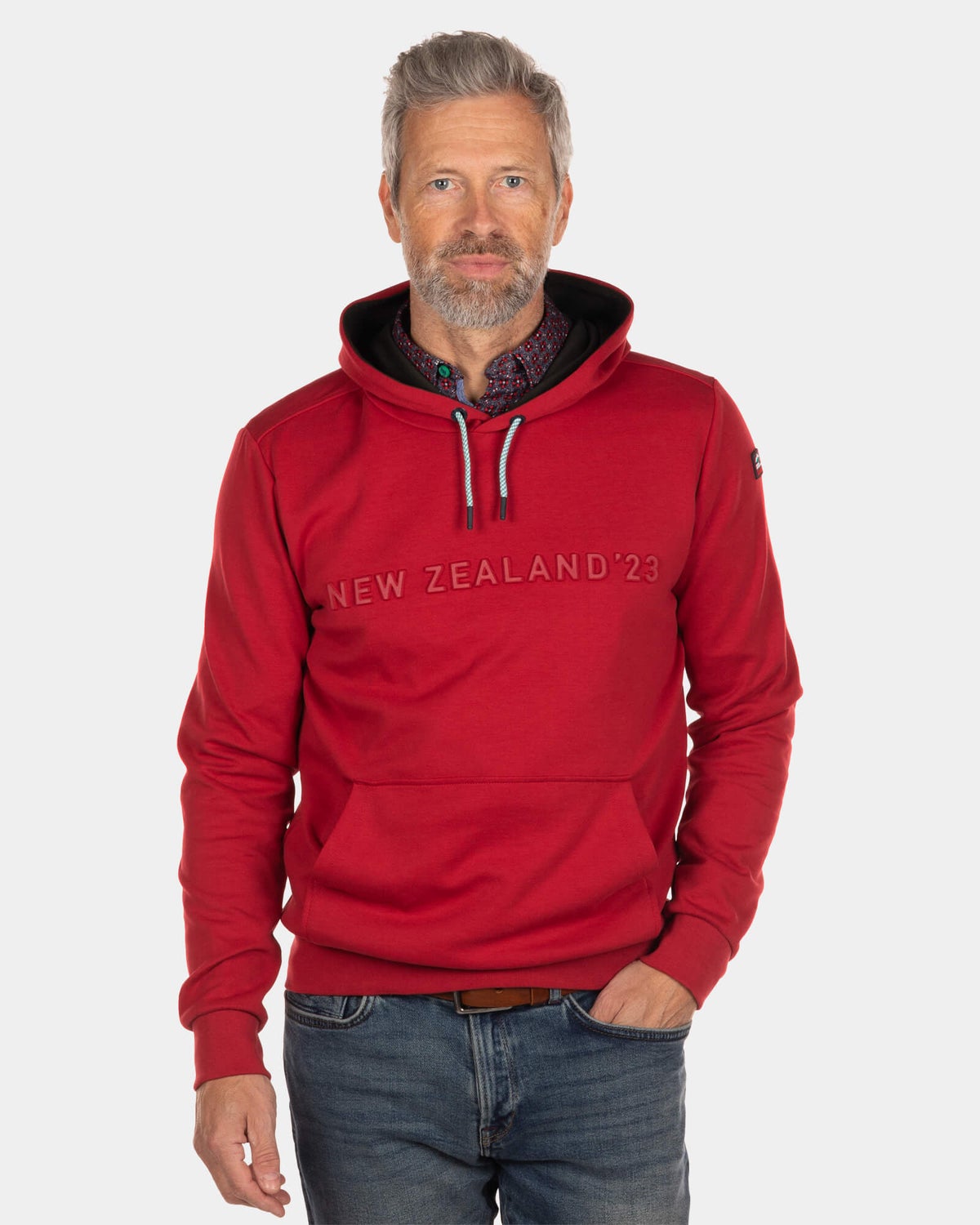 Effen hoodie Oruru - Cardinal Red