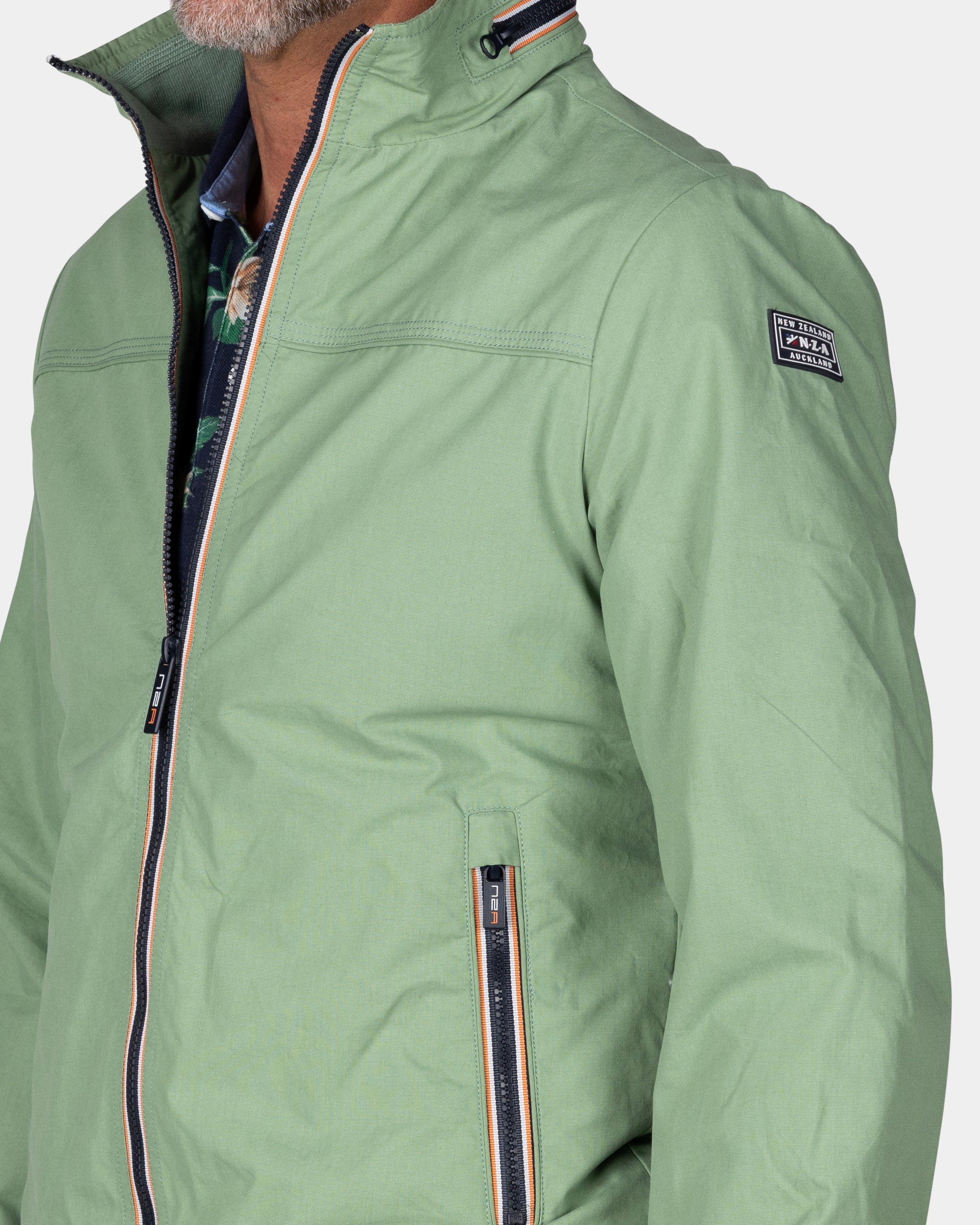 Green cotton bomber Green cotton bomber