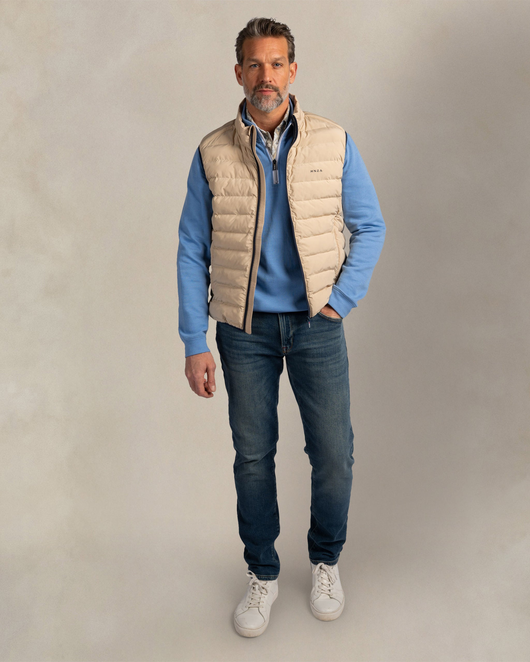 Ecru padded bodywarmer Ecru padded bodywarmer