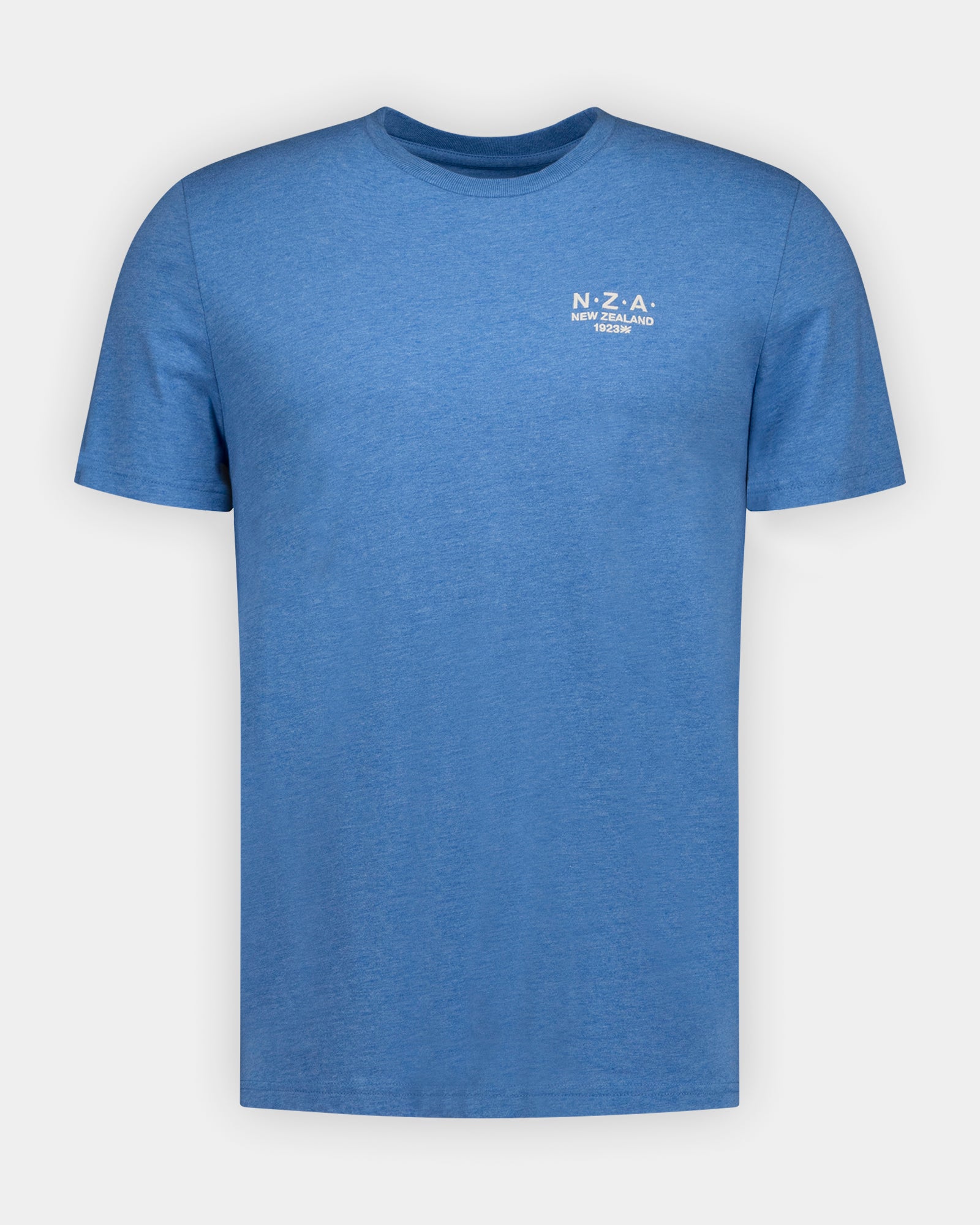 Blauw 100% katoenen t-shirt Blauw 100% katoenen t-shirt