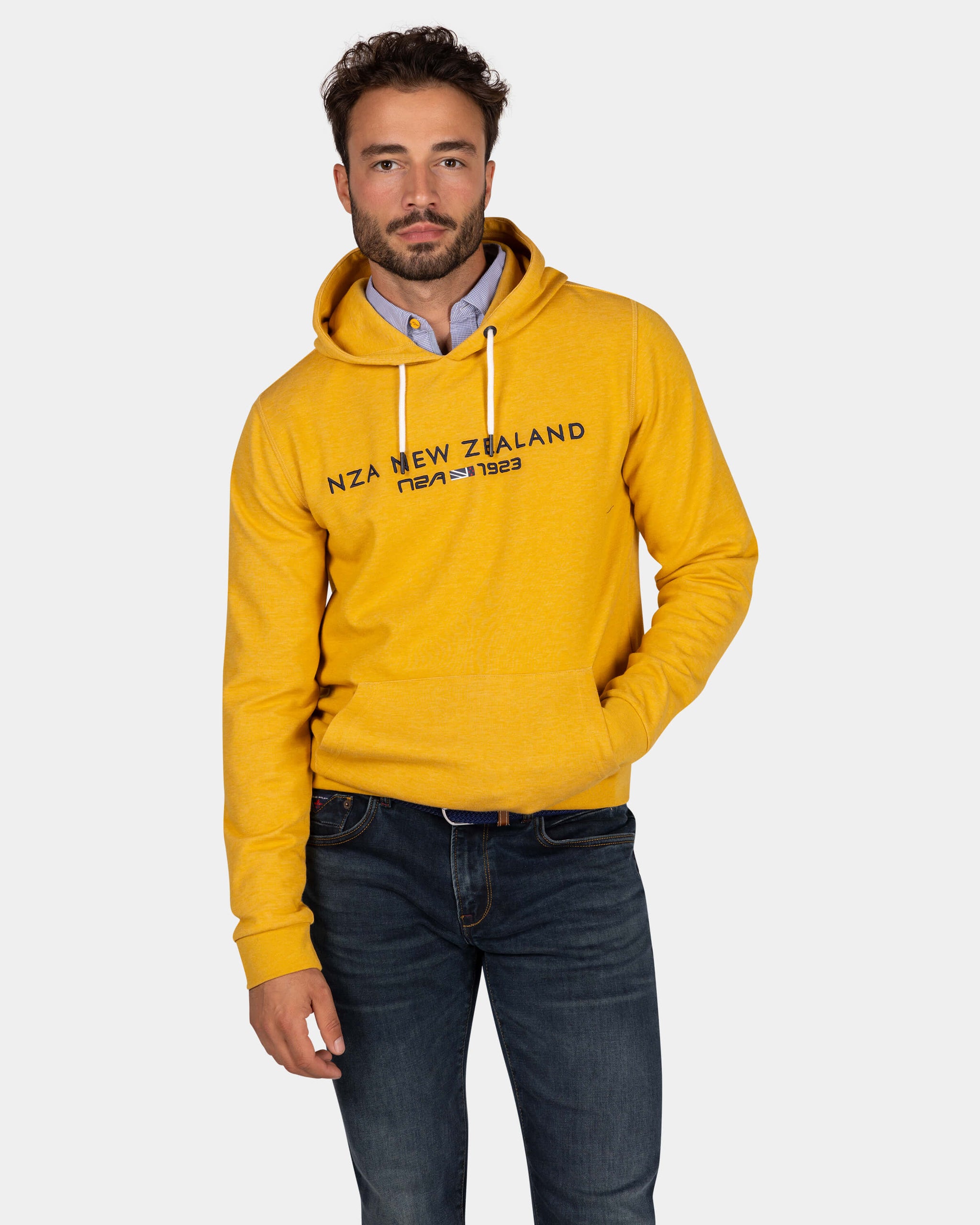 Hoodie jaune ocre avec logo - Warm Ocre Hoodie jaune ocre avec logo - Warm Ocre