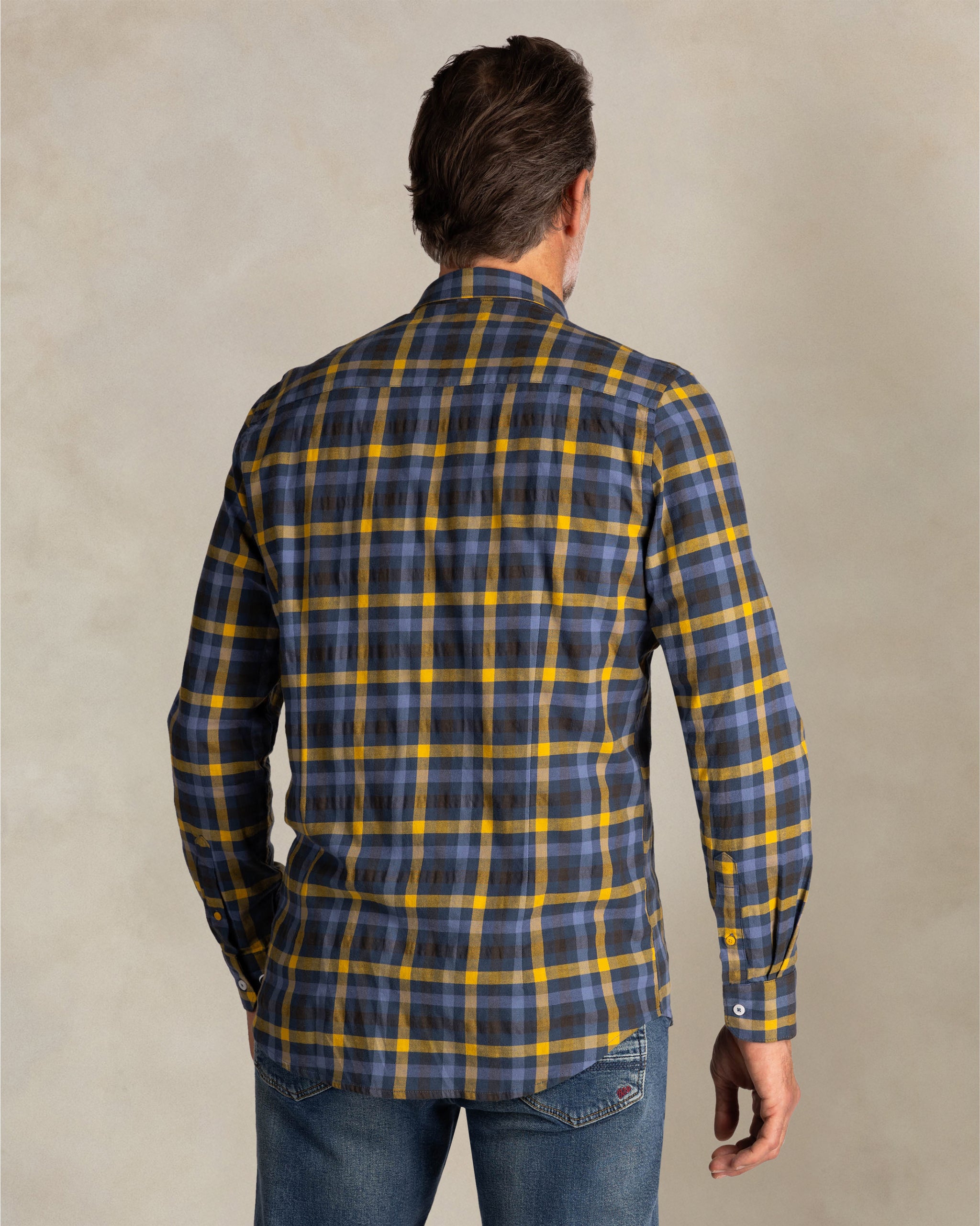 Blue cotton shirt Blue cotton shirt