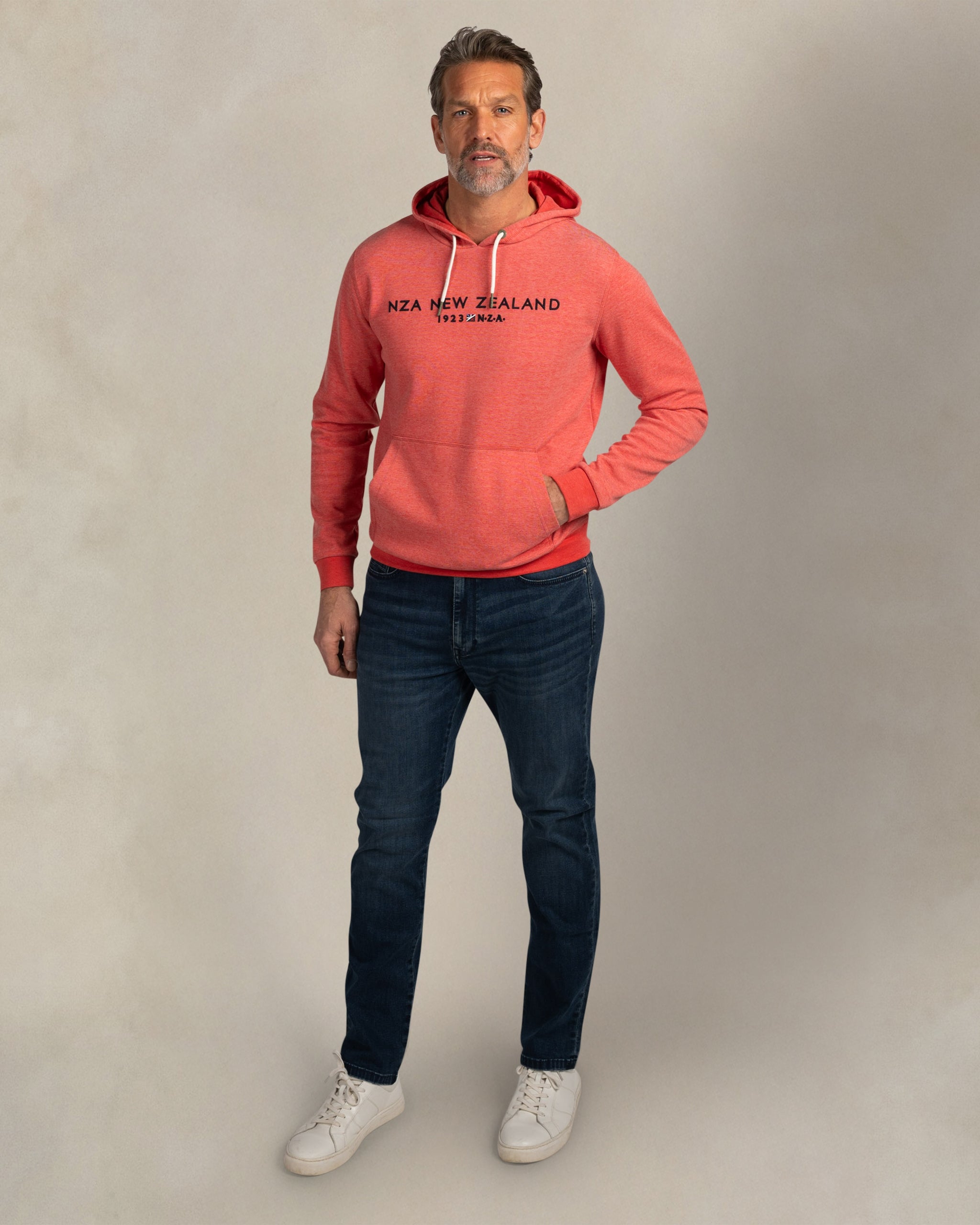 Rode katoenen hoodie Rode katoenen hoodie