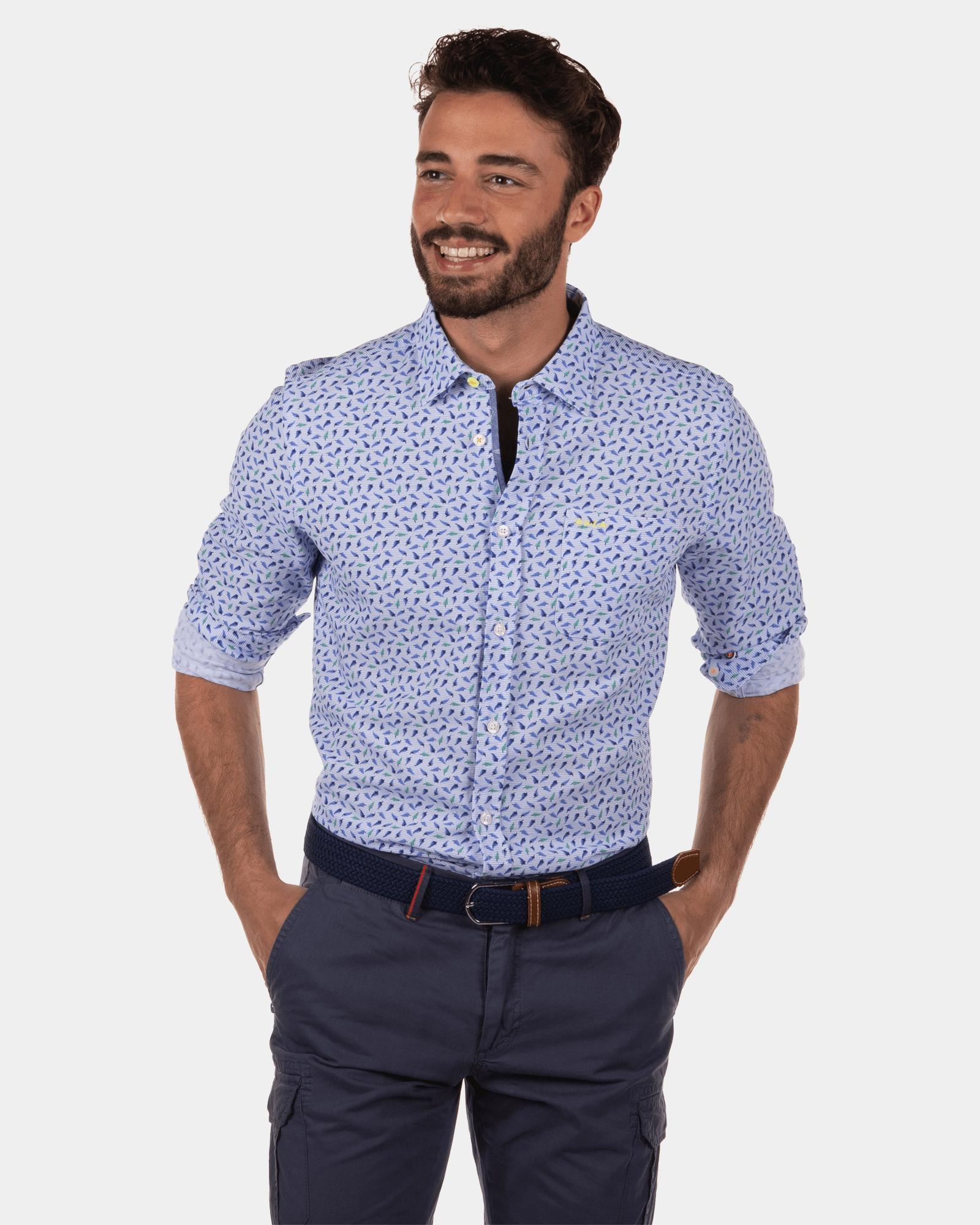 Lightblue cotton shirt Onoke - Light Blue Lightblue cotton shirt Onoke - Light Blue