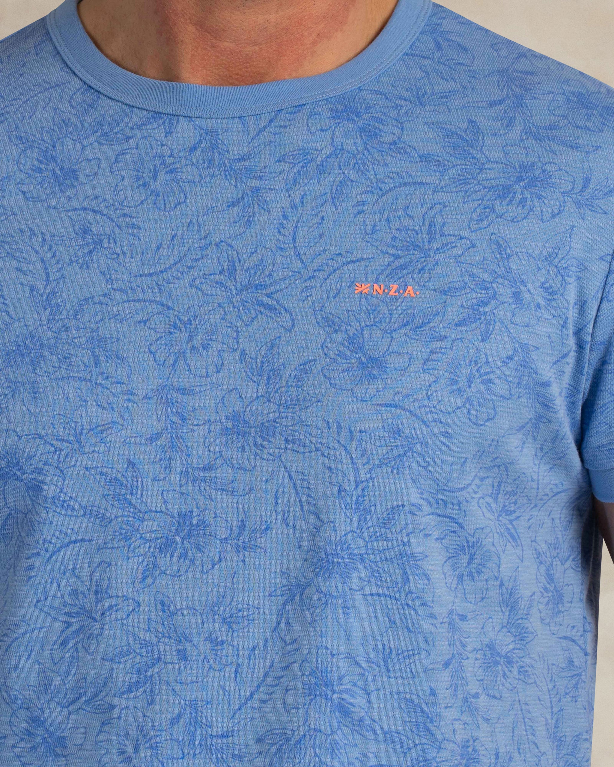 T-shirt imprimé blauw T-shirt imprimé blauw