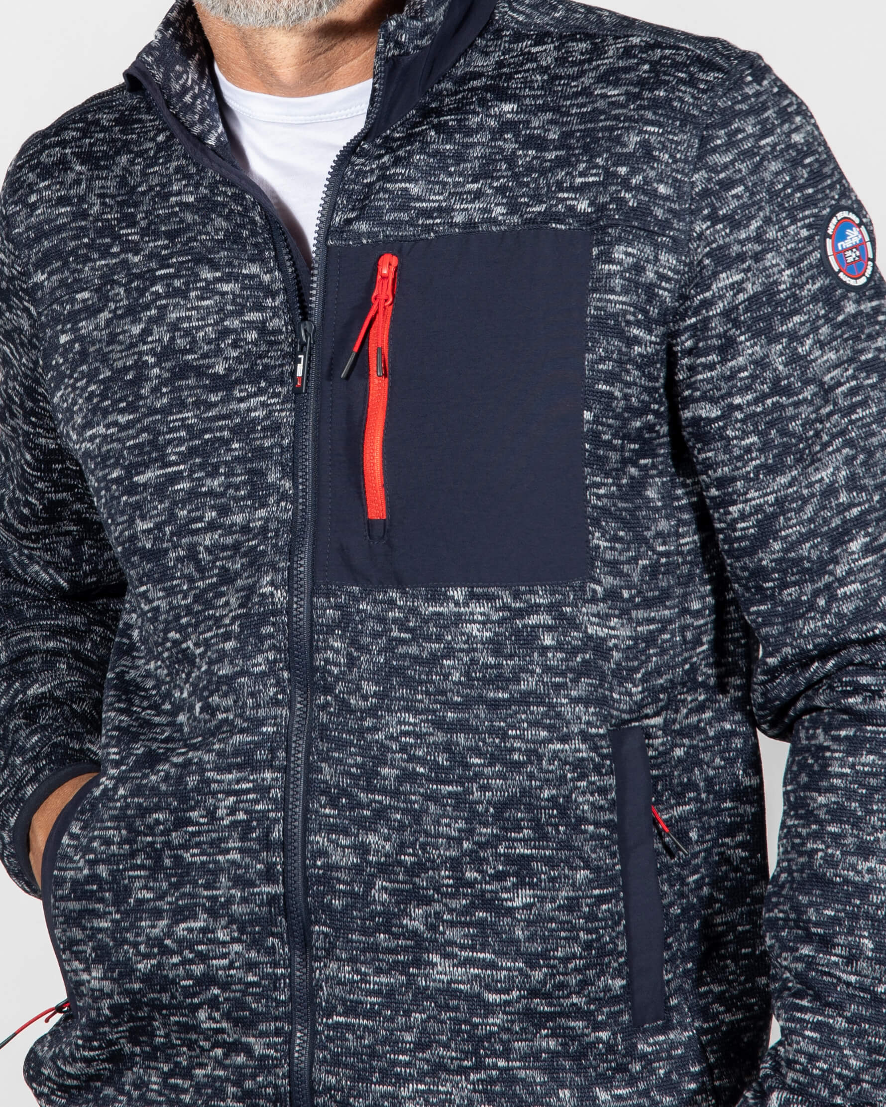 Terry cardigan Oruaiti - Storm Blue Terry cardigan Oruaiti - Storm Blue