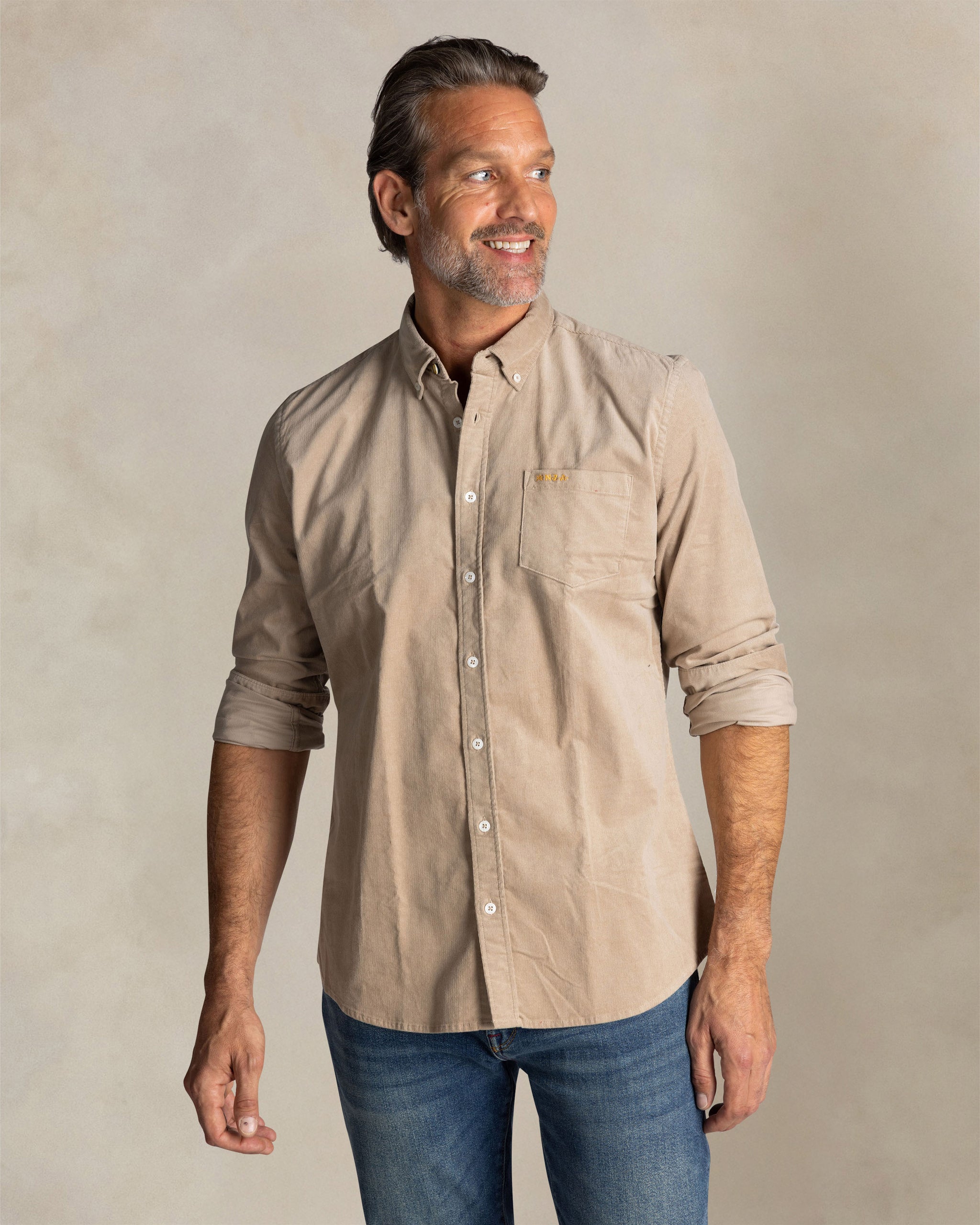 Ecru corduroy shirt Ecru corduroy shirt