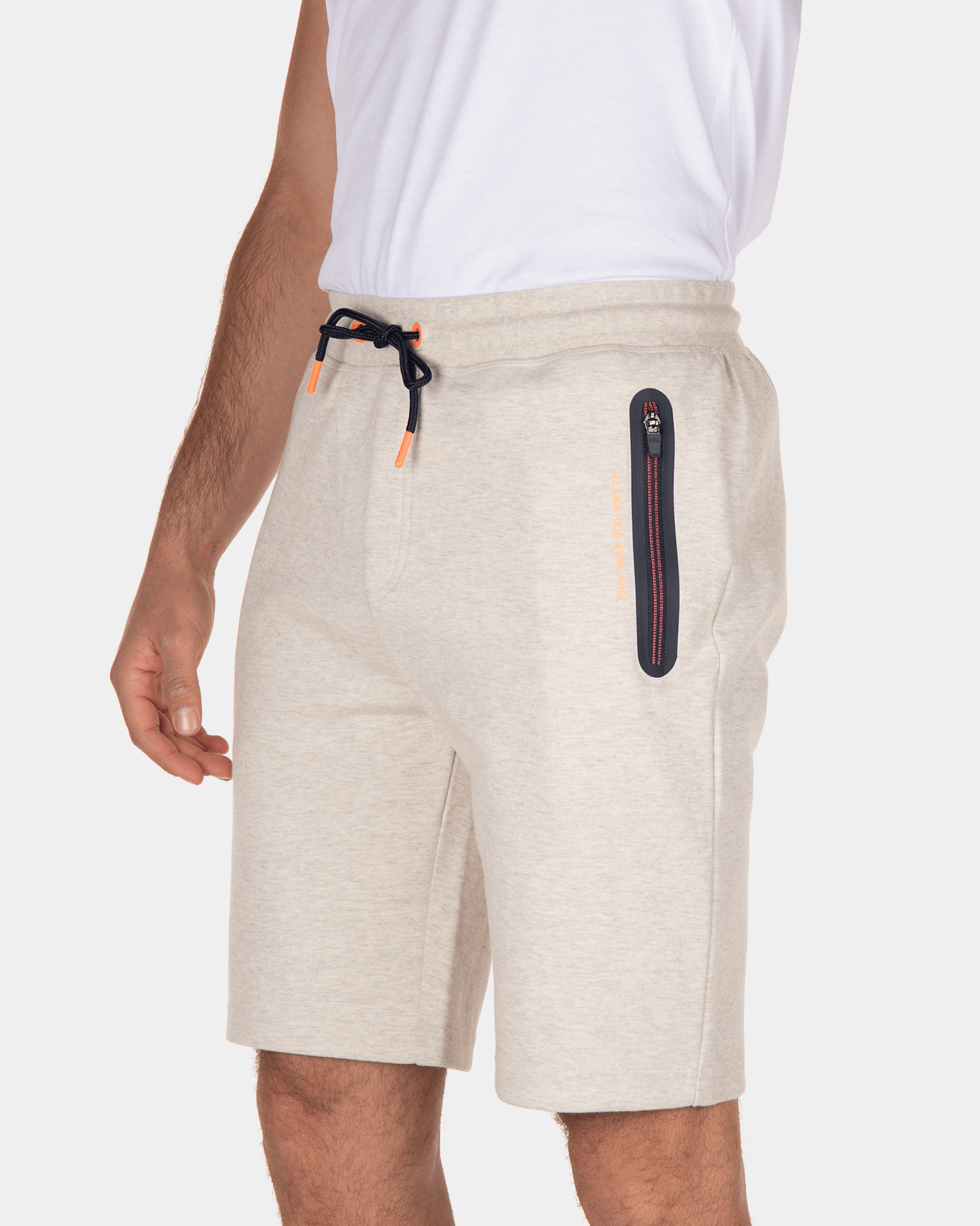 Pounui korte joggingbroek - Ecru Melange Pounui korte joggingbroek - Ecru Melange