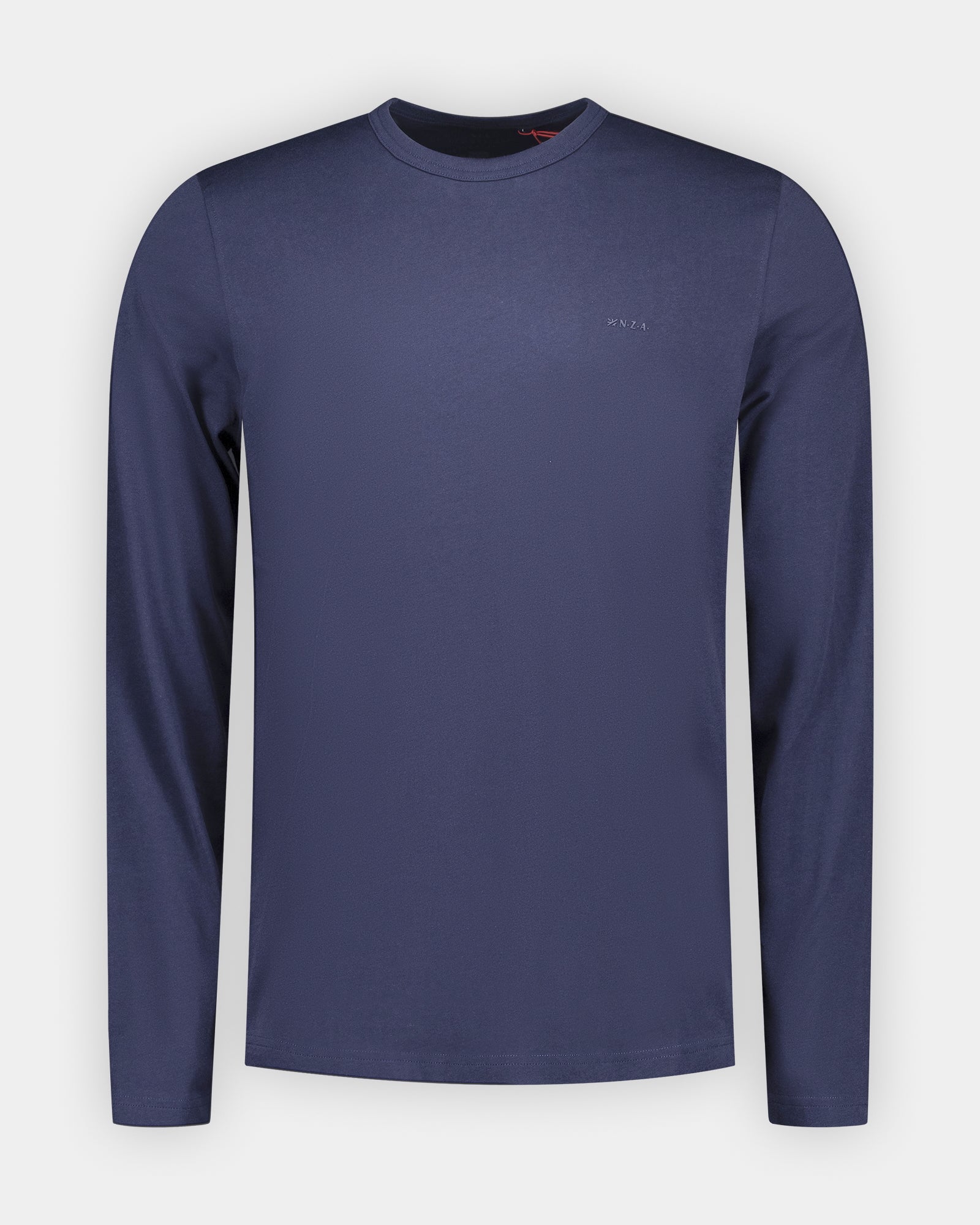 Blaues Baumwoll-Longsleeve Blaues Baumwoll-Longsleeve
