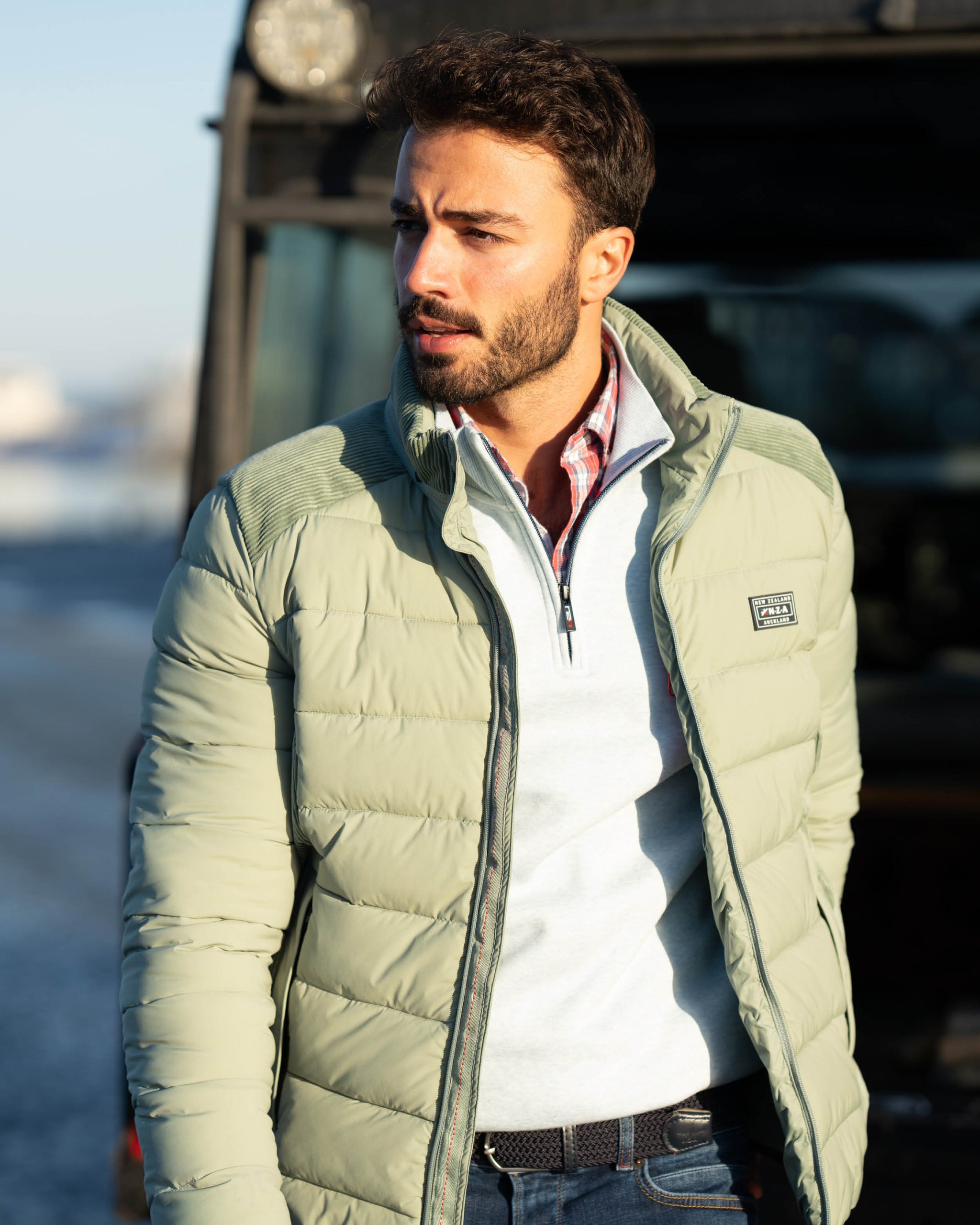 Hellgrüne Steppjacke Hellgrüne Steppjacke