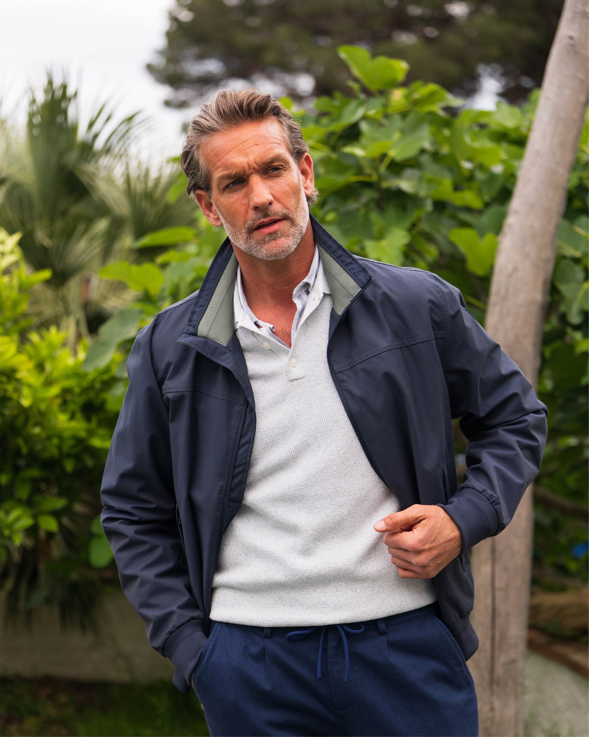 Veste en coton bleu Veste en coton bleu