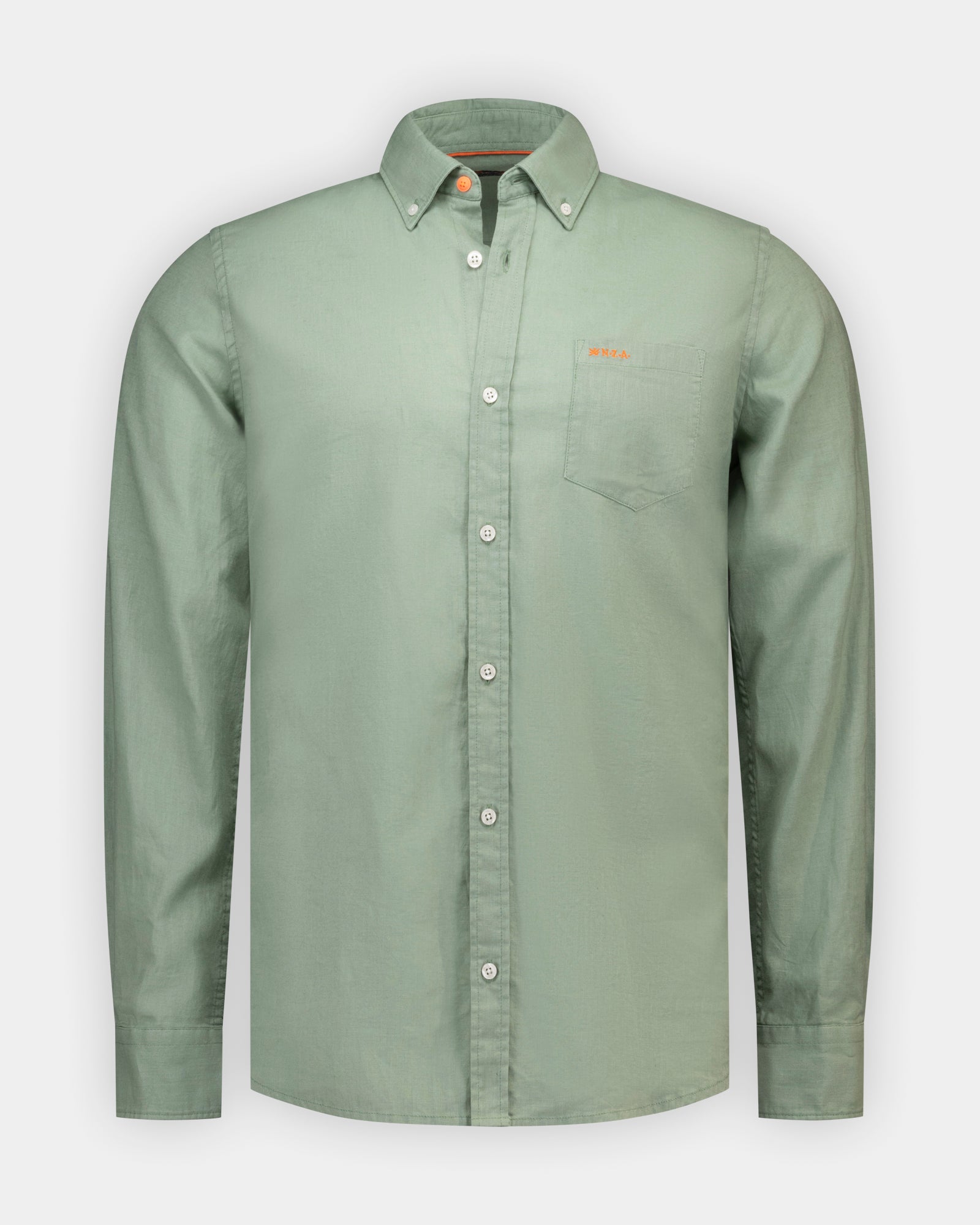 Chemise stretch en lin vert Chemise stretch en lin vert