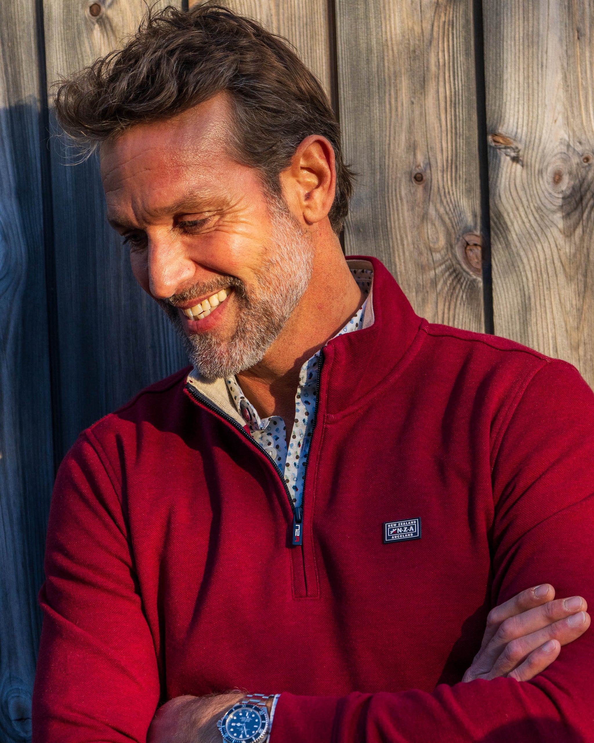 Camisa azul de algodón elástico Camisa azul de algodón elástico