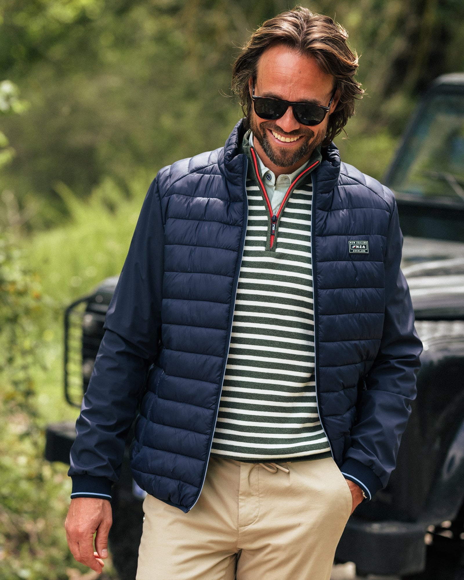 Navy quilted jacket Navy quilted jacket