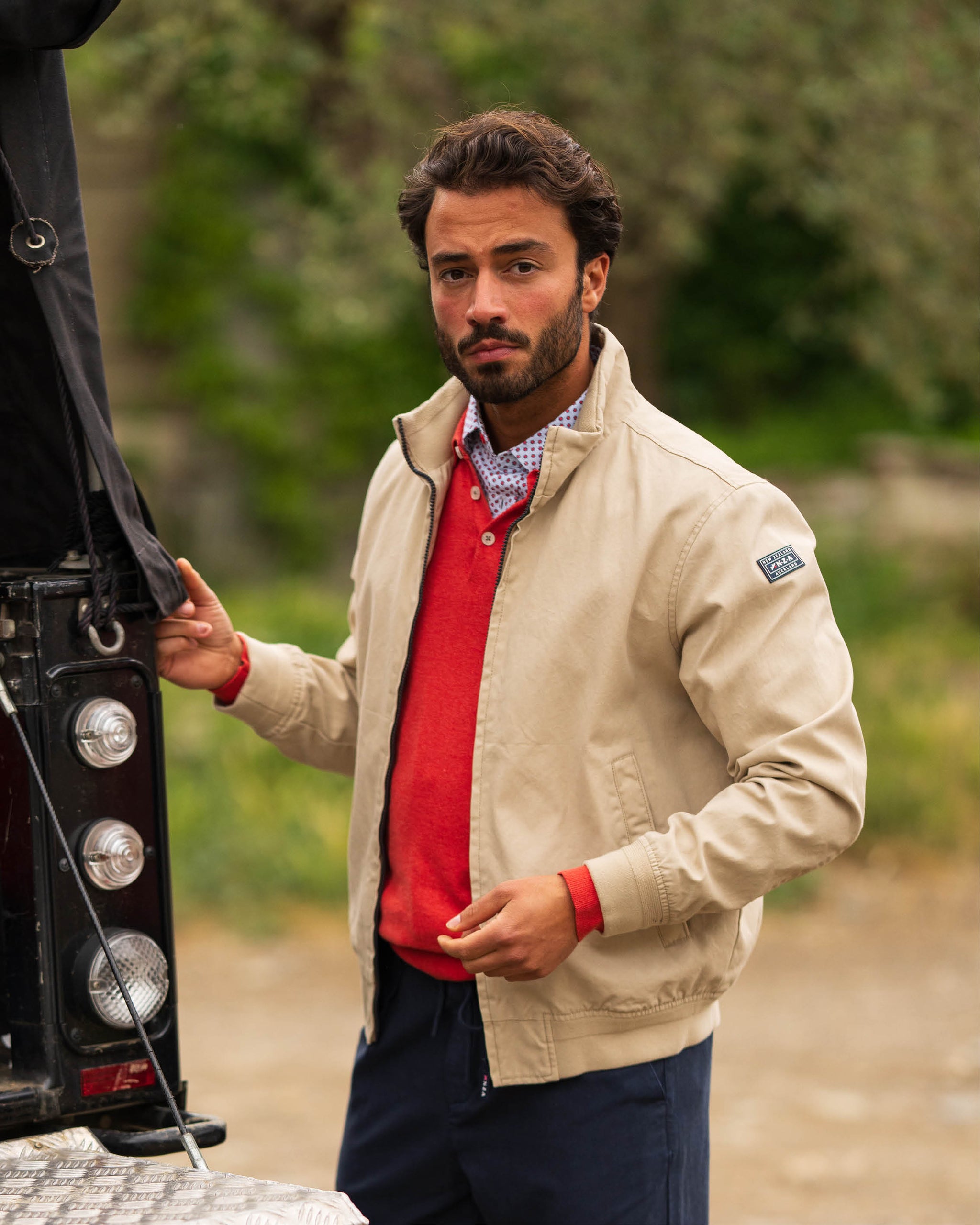 Ecru baumwolljacke aus 100% baumwolle Ecru baumwolljacke aus 100% baumwolle