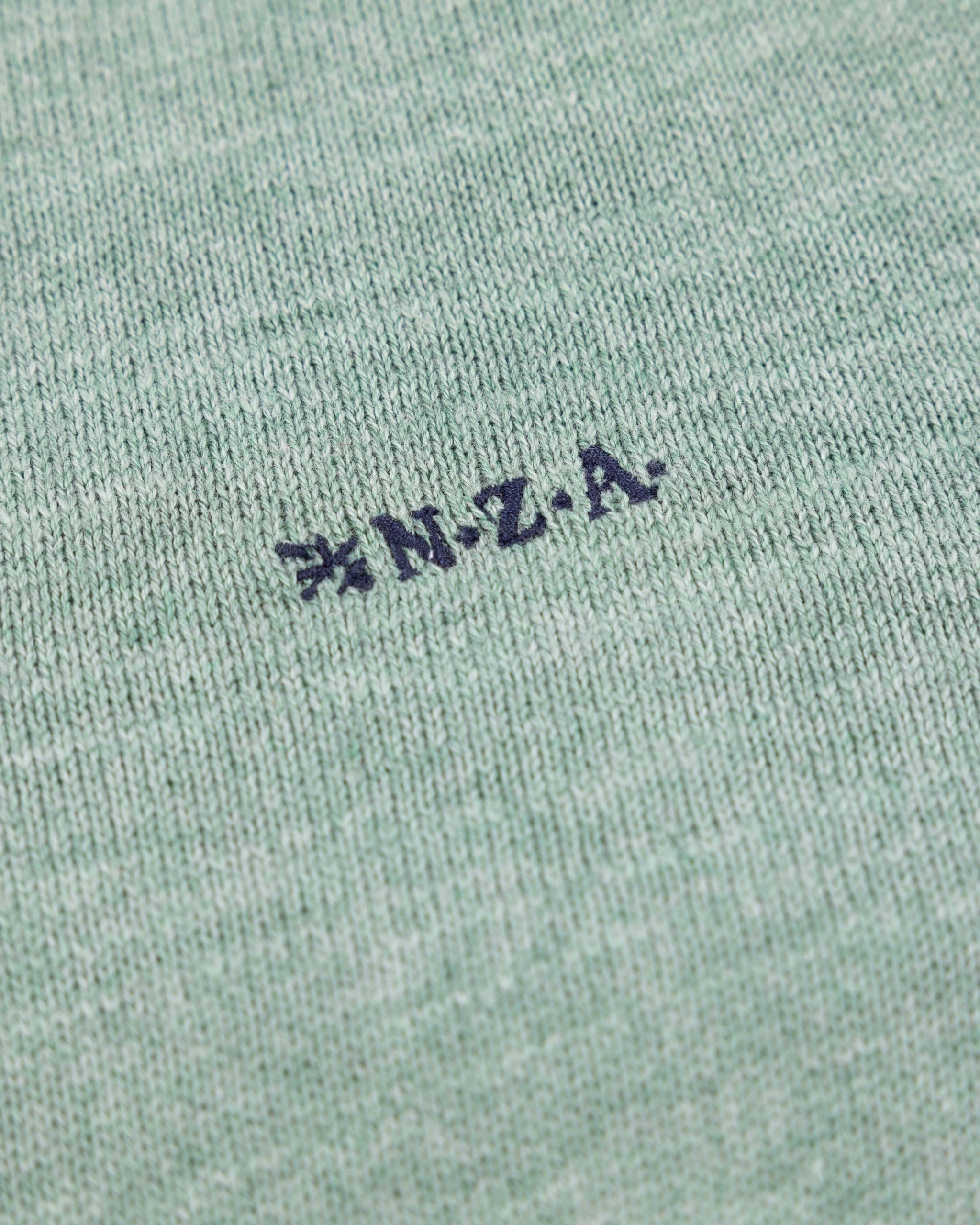 Groene katoenen half zip Groene katoenen half zip