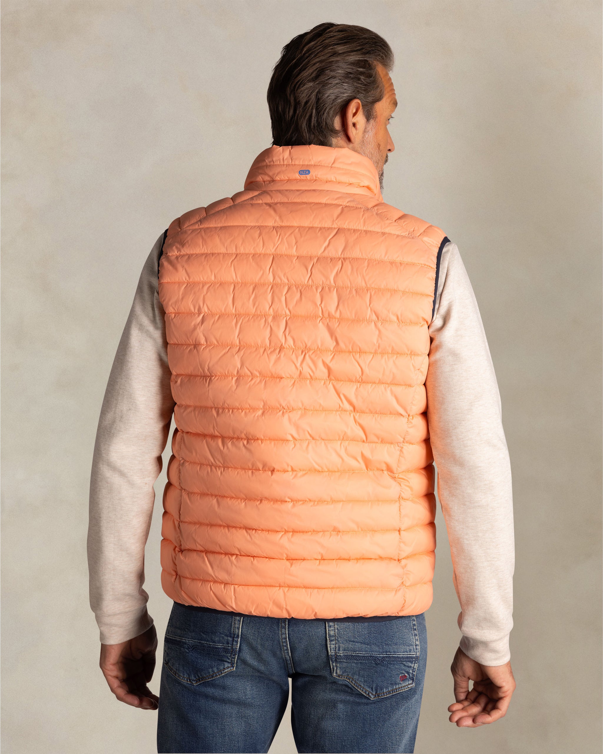 Orange gesteppte weste Orange gesteppte weste