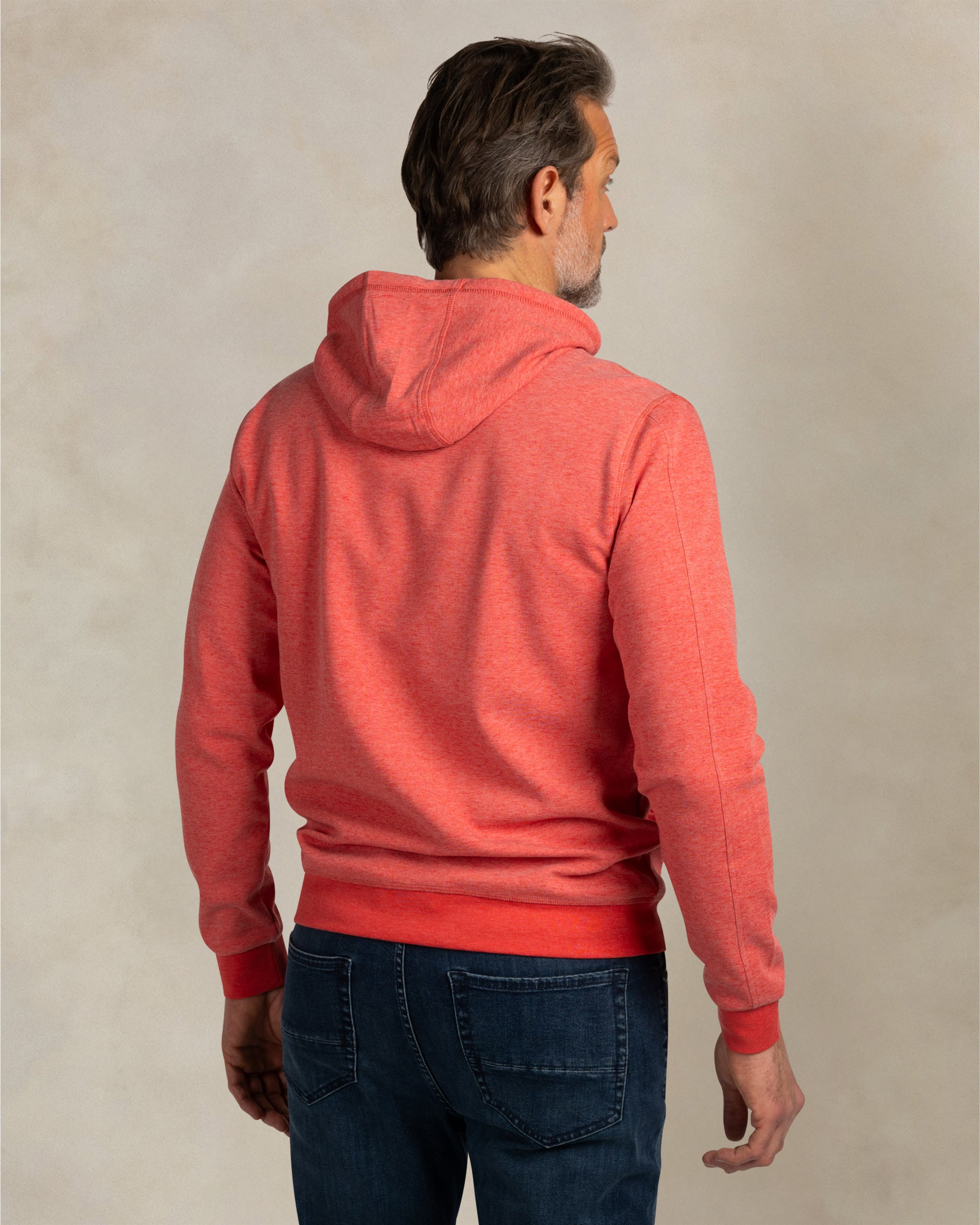 Rode katoenen hoodie Rode katoenen hoodie