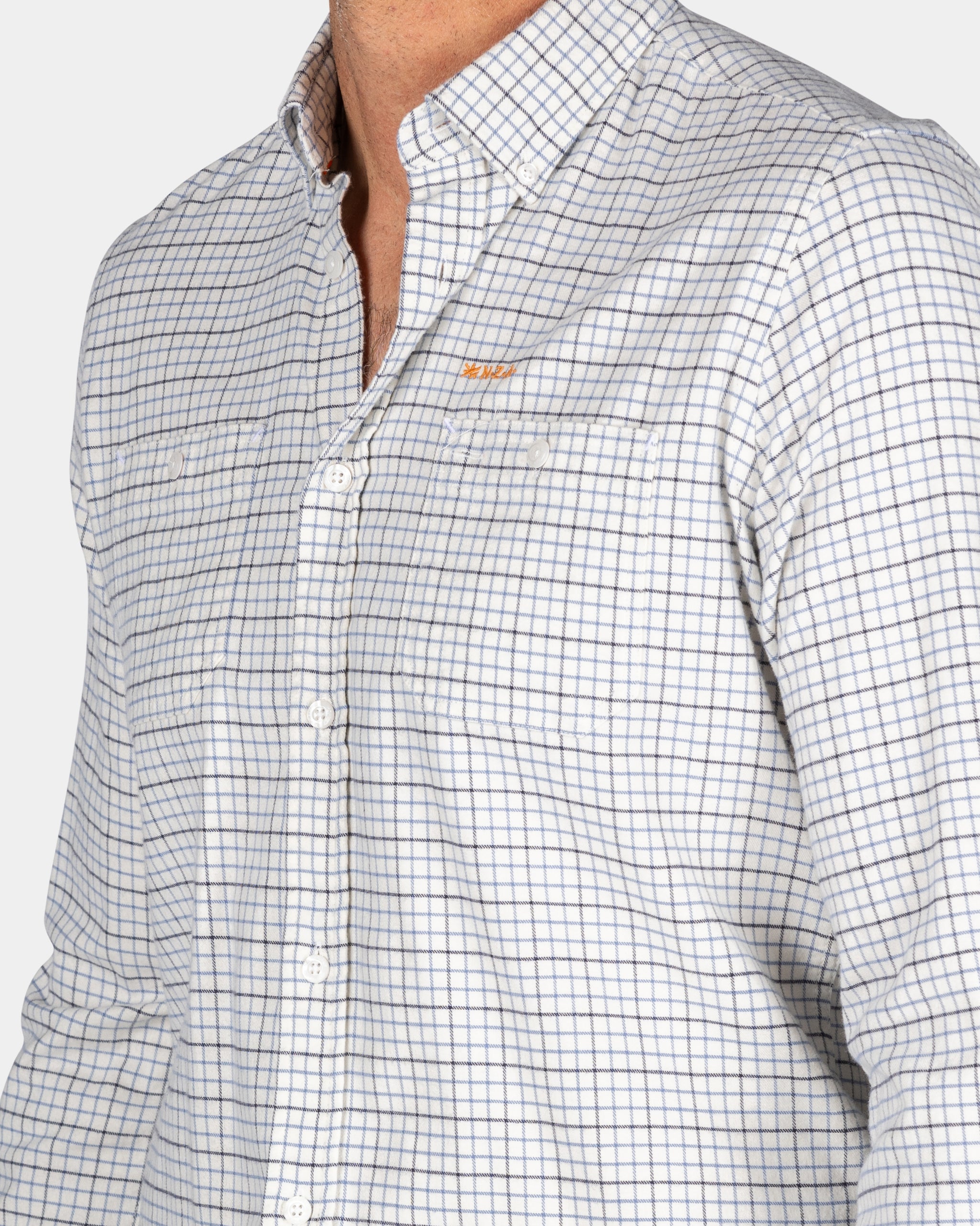 Camisa cuadros crudo - Ecru Camisa cuadros crudo - Ecru